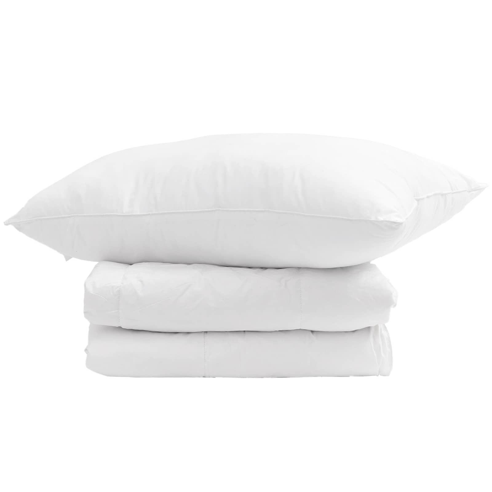 Winter Dekbed met kussen 2 pcs Wit Donsveertjes is nu te koop bij PeponiXL, paradijselijk wonen!