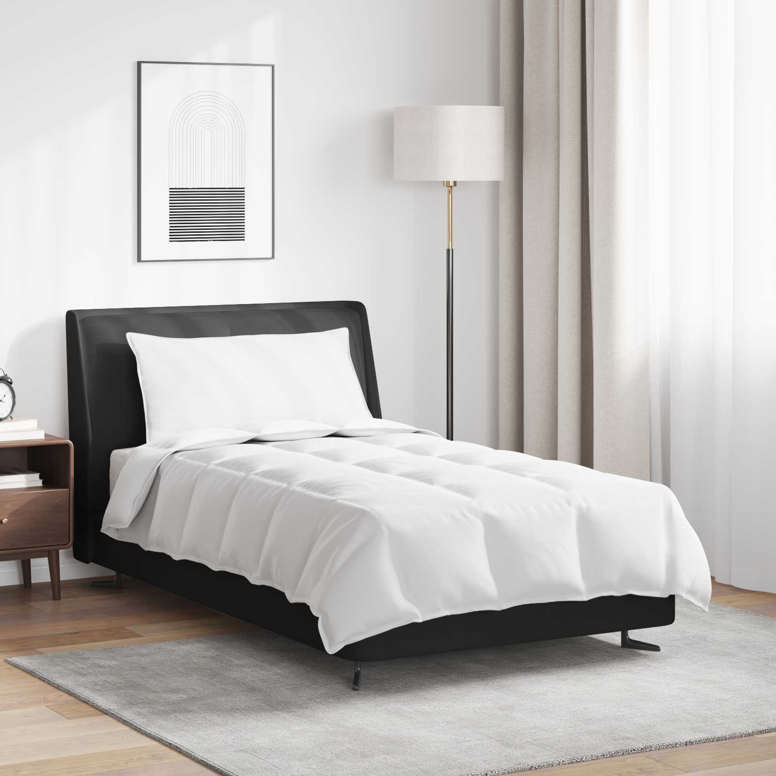 2-in-1 Dekbed met kussen 2 pcs Wit Donsveertjes is nu te koop bij PeponiXL, paradijselijk wonen!