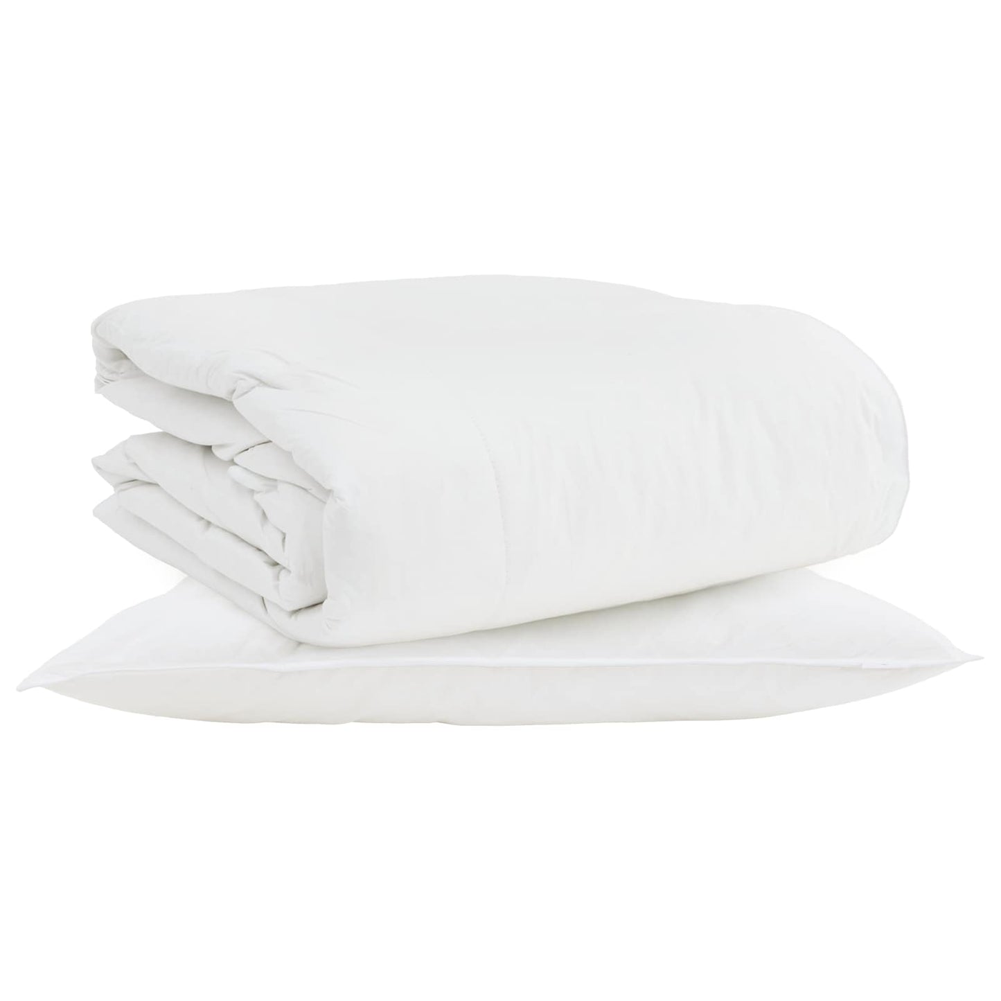 2-in-1 Dekbed met kussen 2 pcs Wit Donsveertjes is nu te koop bij PeponiXL, paradijselijk wonen!