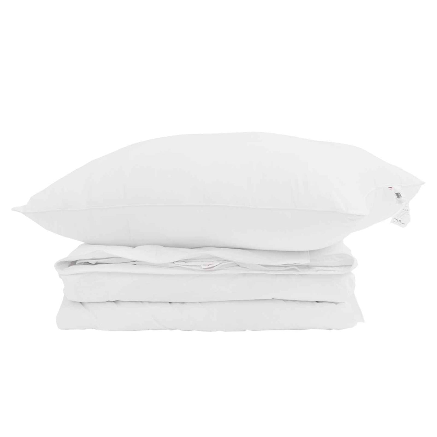 2-in-1 Dekbed met kussen 2 pcs Wit Donsveertjes is nu te koop bij PeponiXL, paradijselijk wonen!