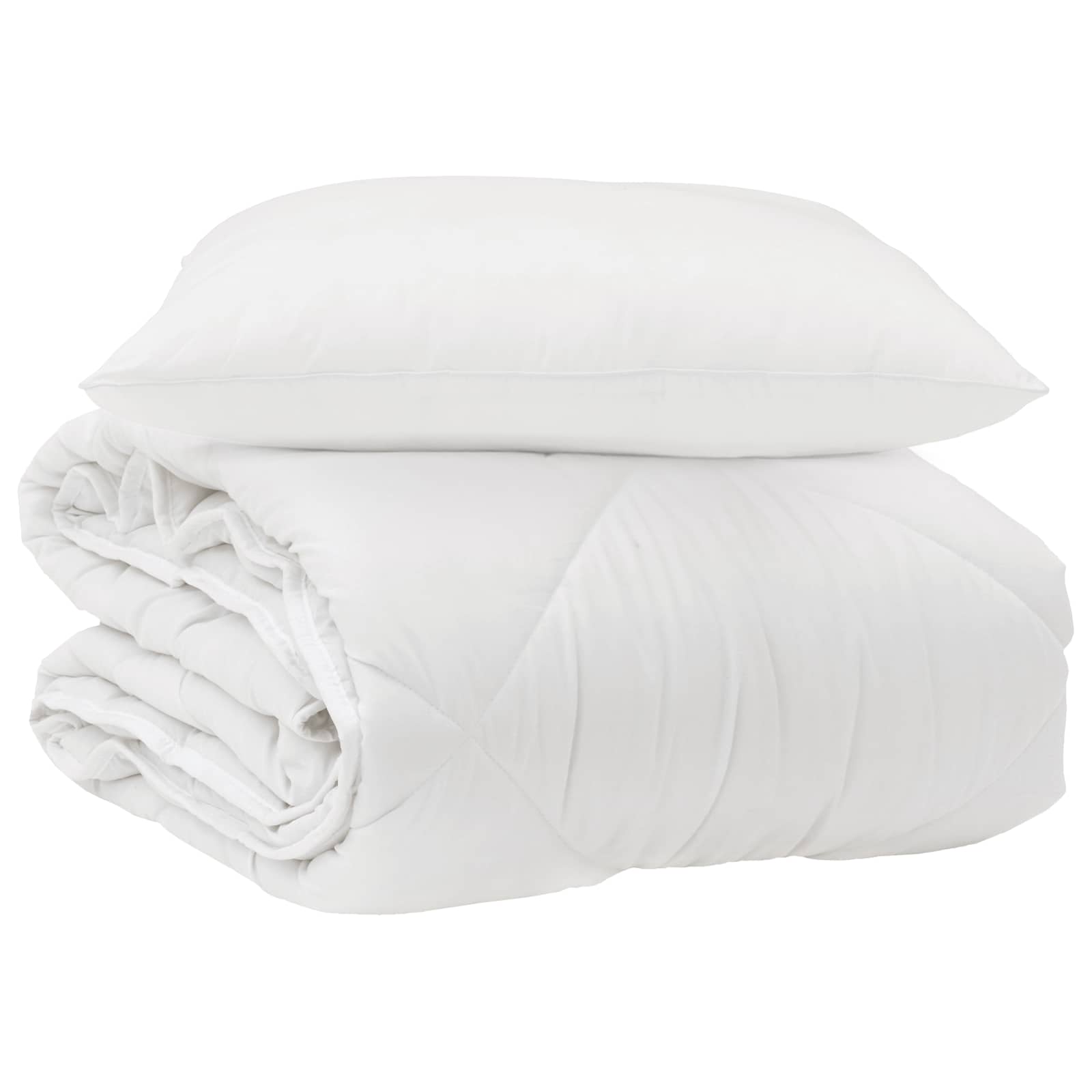 Het Duvet voor Elk Seizoen met kussen 2 pcs Wit Microvezel is nu te koop bij PeponiXL, paradijselijk wonen!