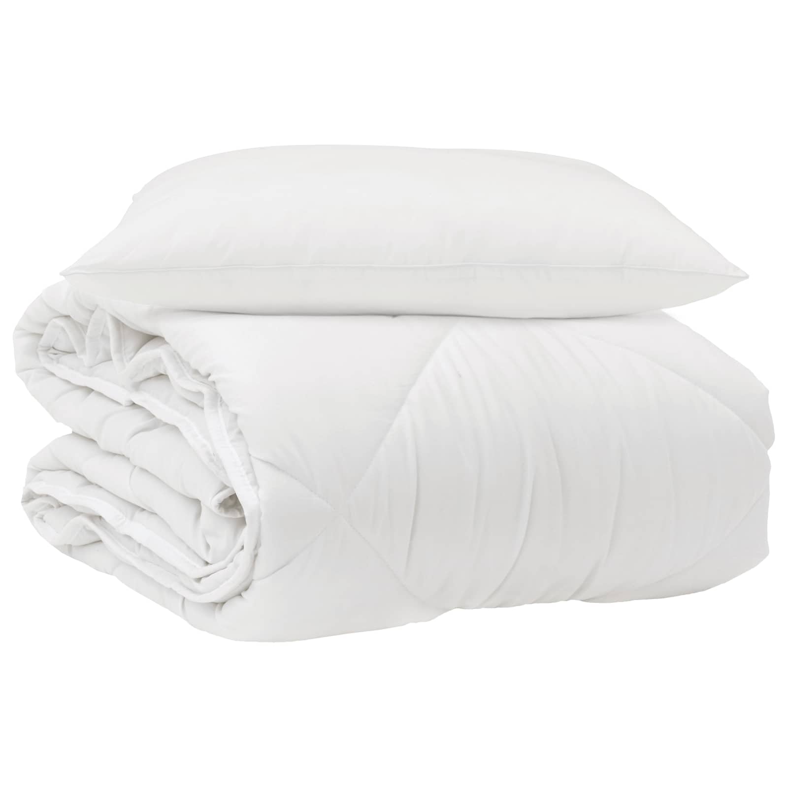 Het Duvet voor Elk Seizoen met kussen 2 pcs Wit Microvezel is nu te koop bij PeponiXL, paradijselijk wonen!