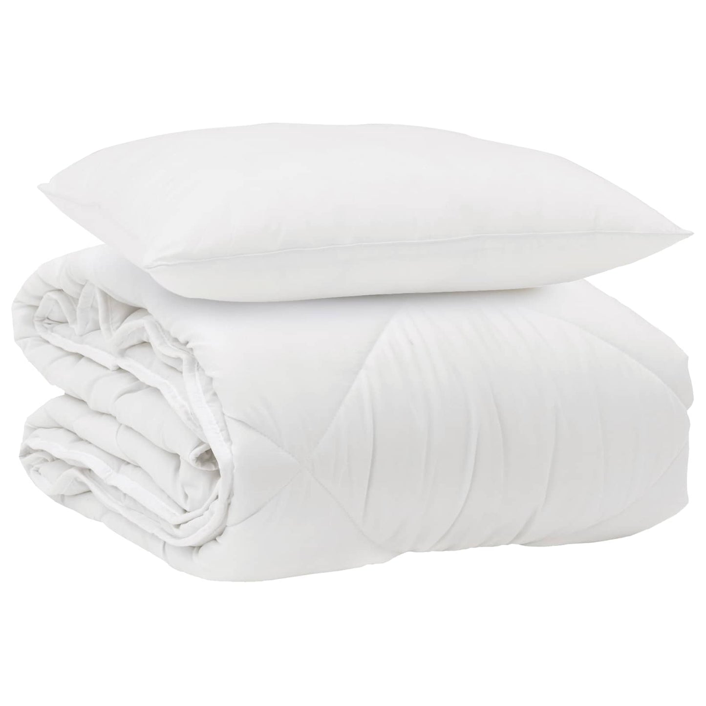 Het Duvet voor Elk Seizoen met kussen 2 pcs Wit Microvezel is nu te koop bij PeponiXL, paradijselijk wonen!