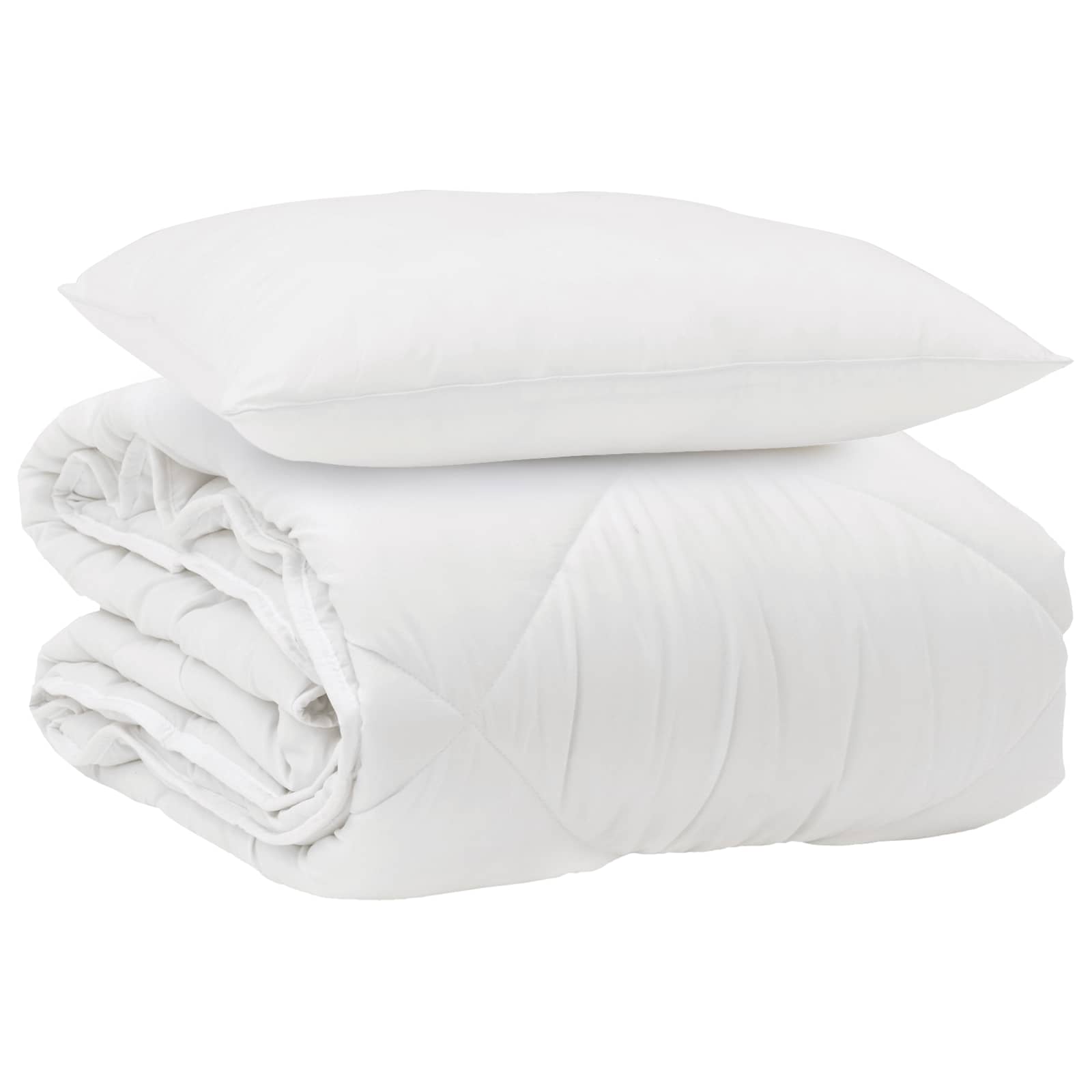 Het Duvet voor Elk Seizoen met kussen 2 pcs Wit Microvezel is nu te koop bij PeponiXL, paradijselijk wonen!