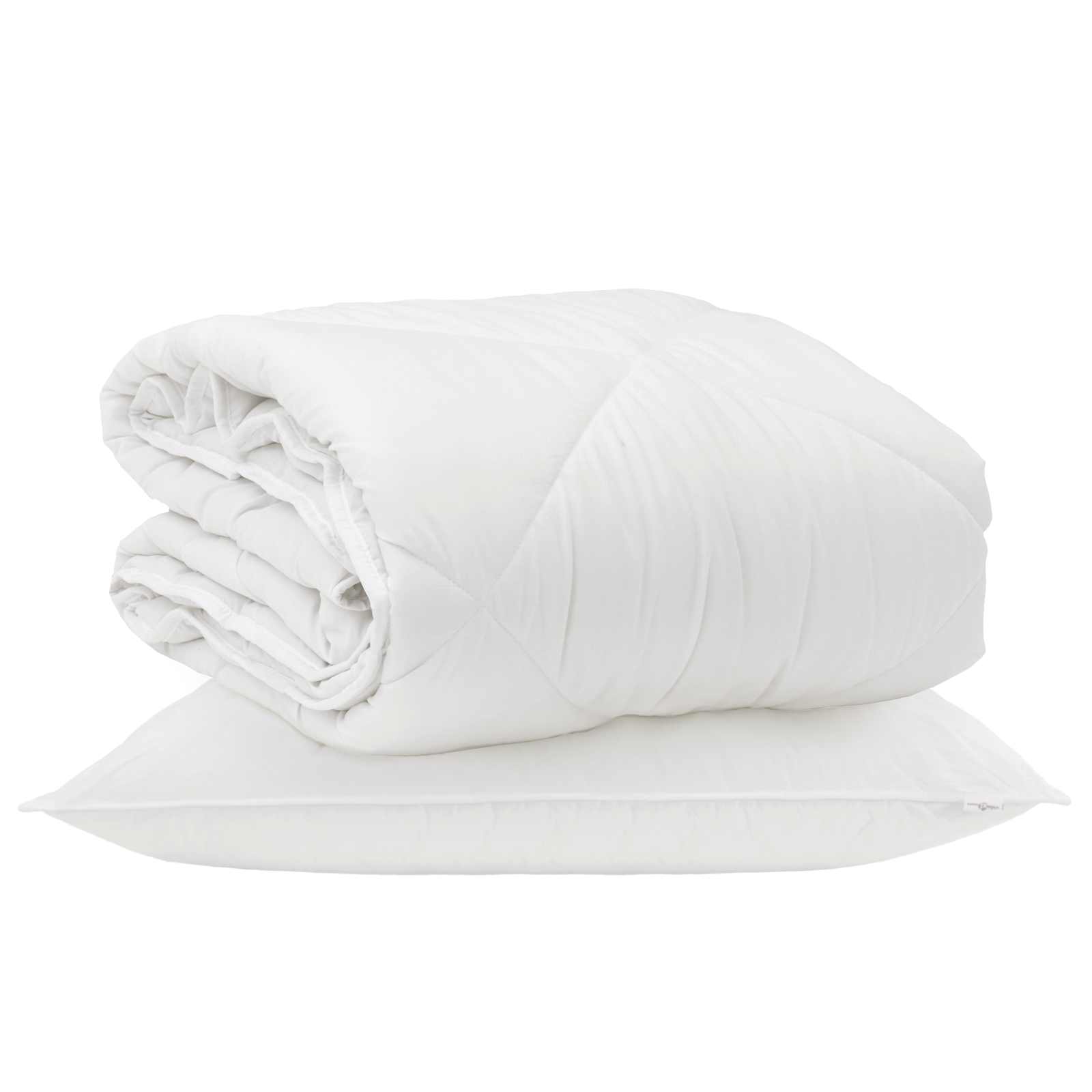 Het Duvet voor Elk Seizoen met kussen 2 pcs Wit Microvezel is nu te koop bij PeponiXL, paradijselijk wonen!