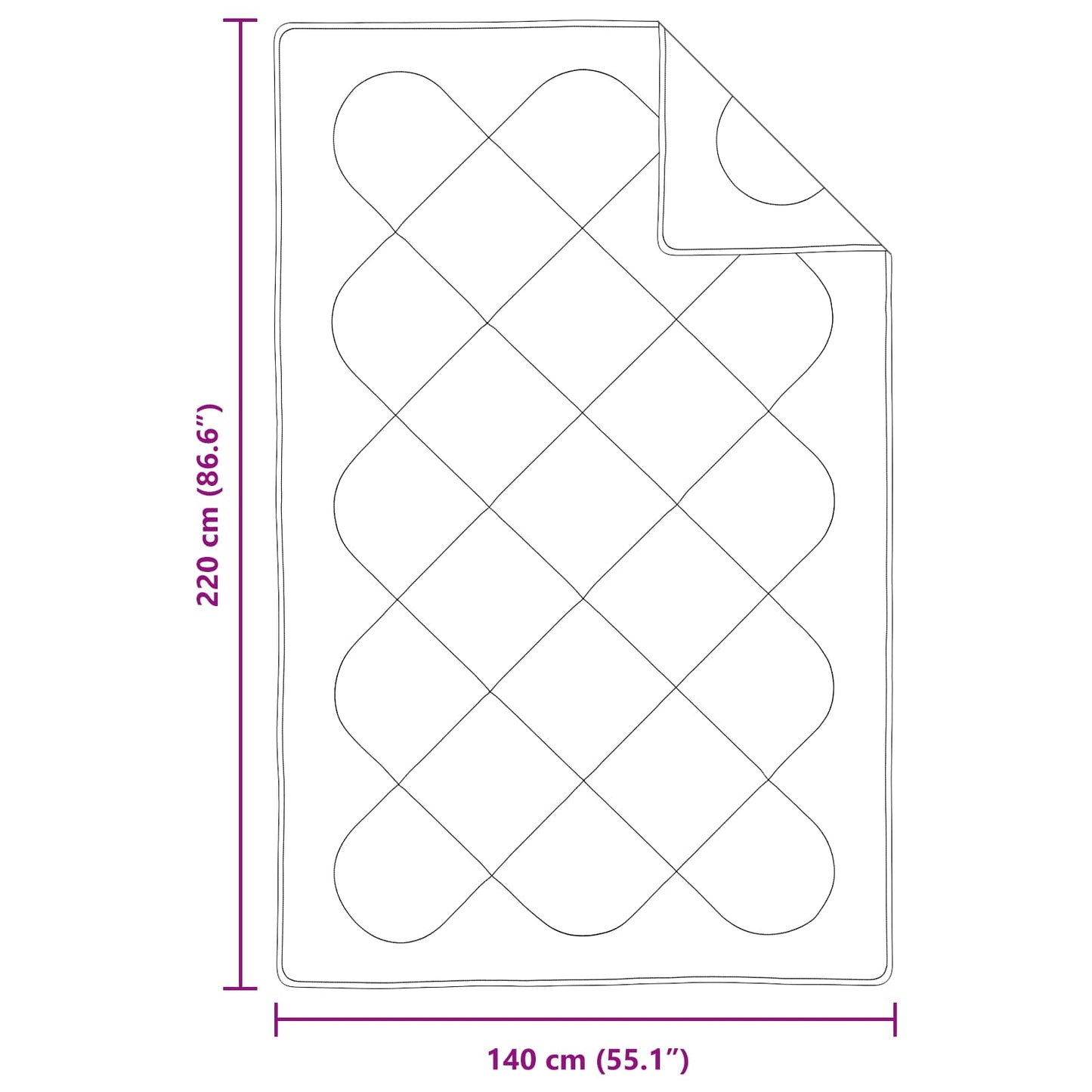 Het Duvet voor Elk Seizoen met kussen 2 pcs Wit Microvezel is nu te koop bij PeponiXL, paradijselijk wonen!