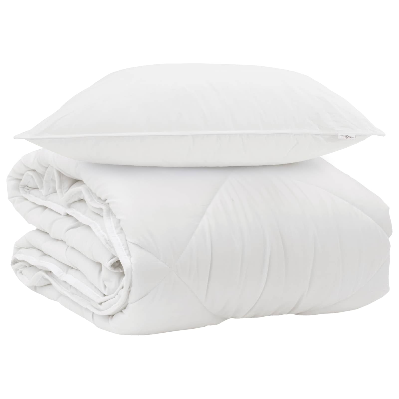 Het Duvet voor Elk Seizoen met kussen 2 pcs Wit Microvezel is nu te koop bij PeponiXL, paradijselijk wonen!