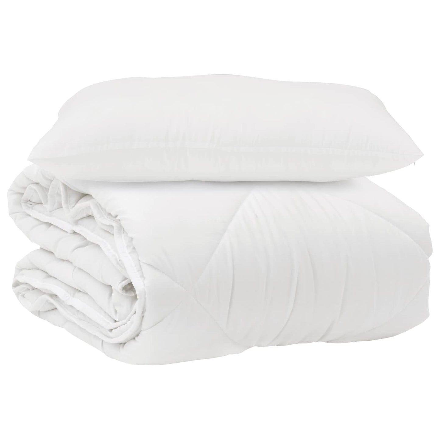 Dekbed met kussen 2 pcs Wit Microvezel is nu te koop bij PeponiXL, paradijselijk wonen!