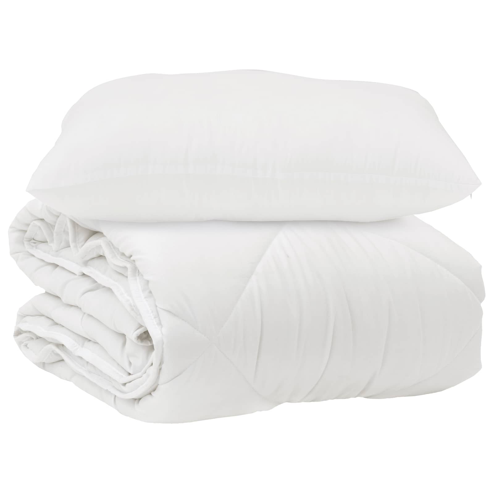 Dekbed met kussen 2 pcs Wit Microvezel is nu te koop bij PeponiXL, paradijselijk wonen!