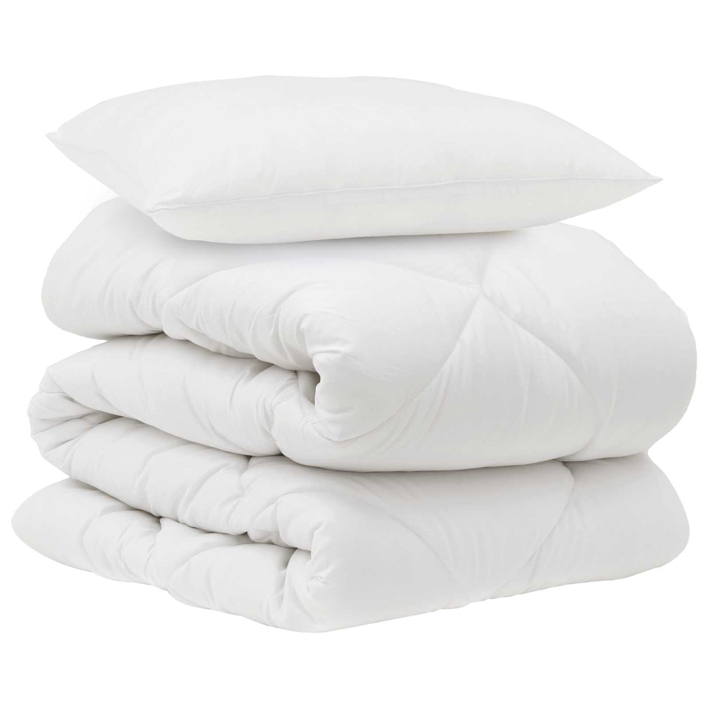 Dekbed met kussen 2 pcs Wit Microvezel is nu te koop bij PeponiXL, paradijselijk wonen!