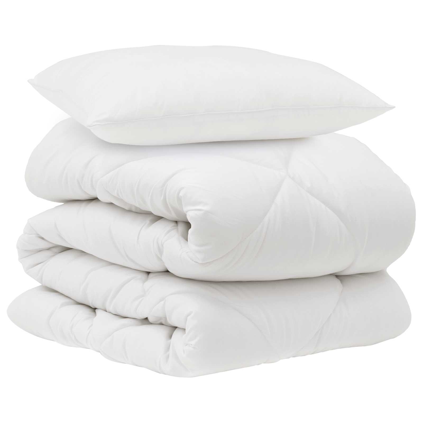Dekbed met kussen 2 pcs Wit Microvezel is nu te koop bij PeponiXL, paradijselijk wonen!