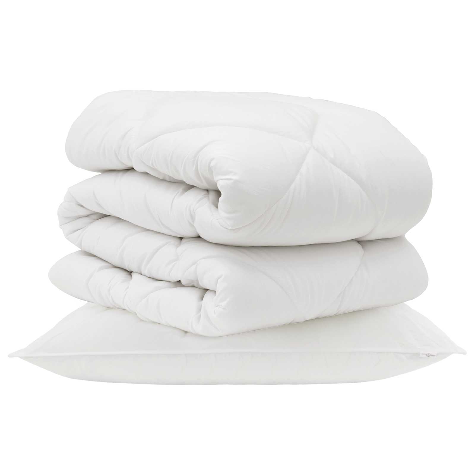 Dekbed met kussen 2 pcs Wit Microvezel is nu te koop bij PeponiXL, paradijselijk wonen!