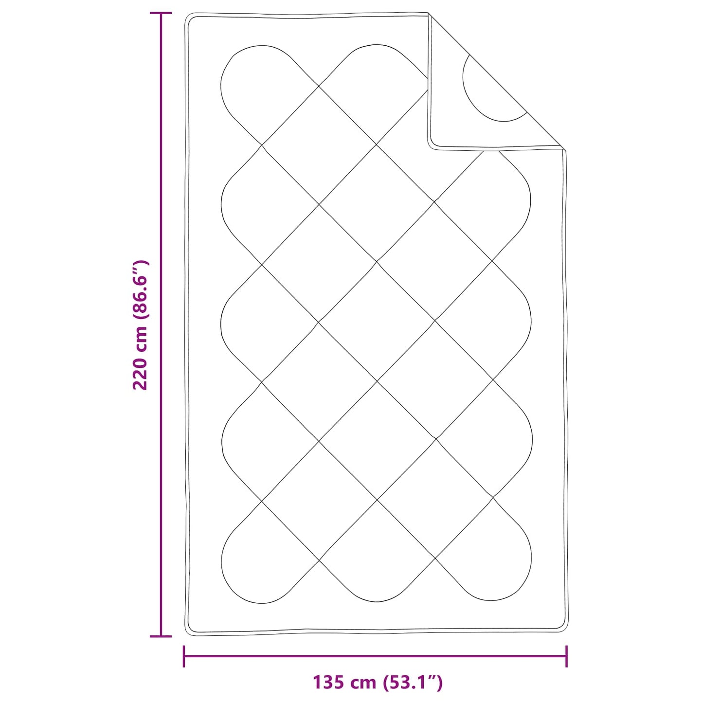 Dekbed met kussen 2 pcs Wit Microvezel is nu te koop bij PeponiXL, paradijselijk wonen!
