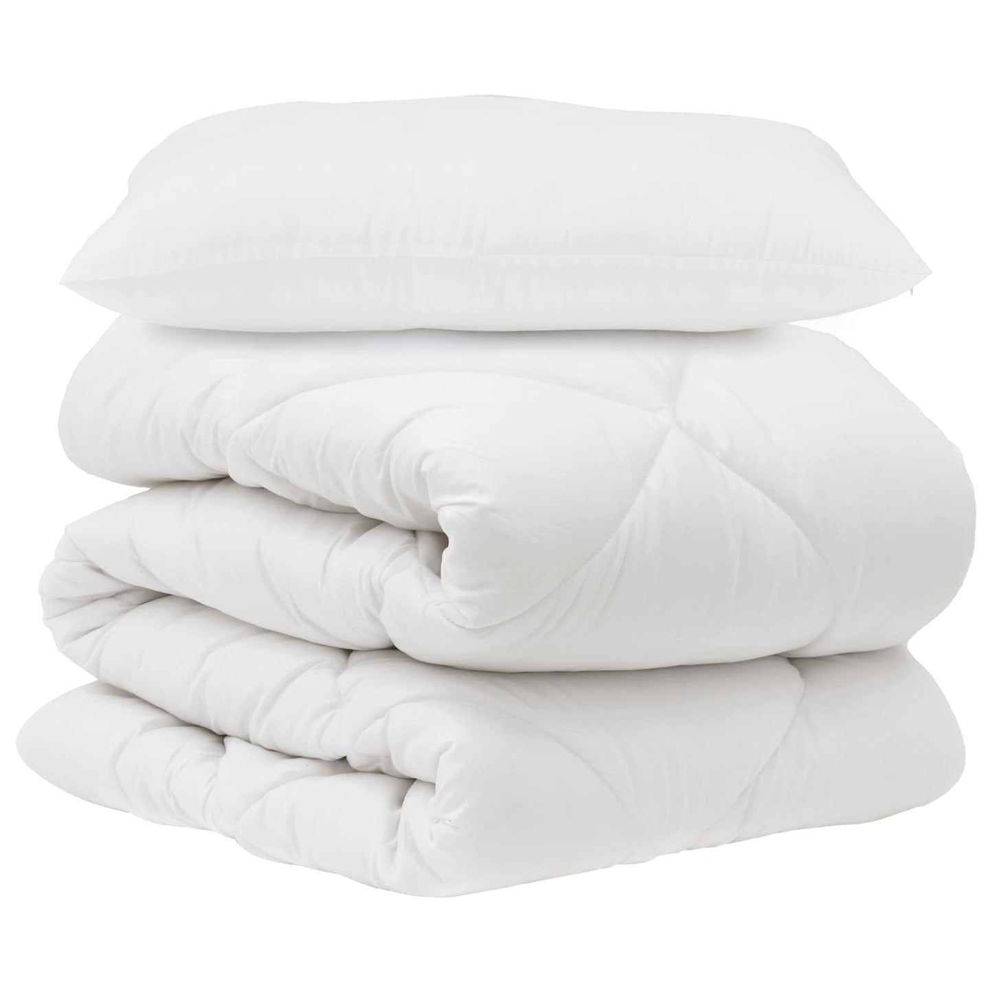Dekbed Set met kussen 2 pcs Wit Microvezel is nu te koop bij PeponiXL, paradijselijk wonen!