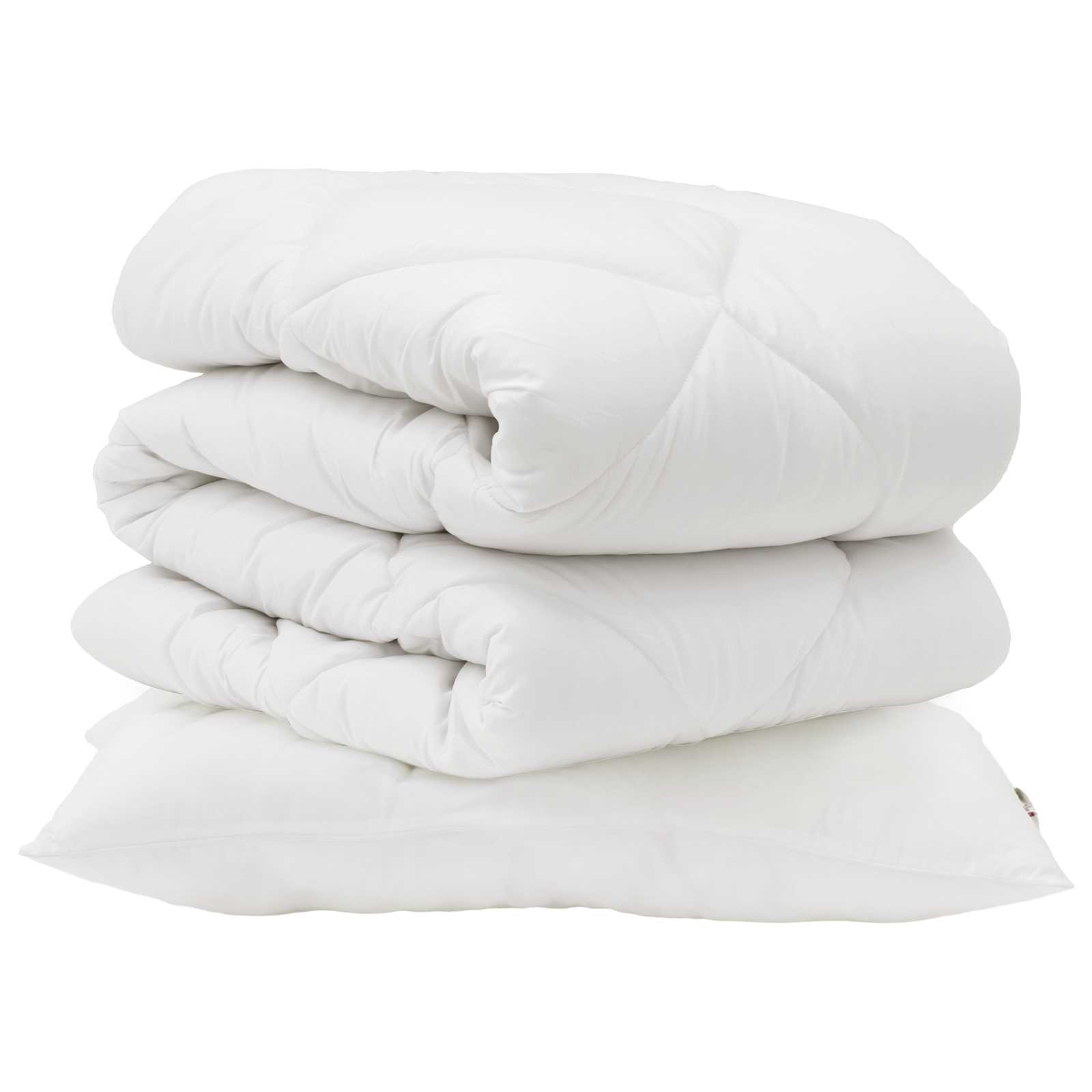Dekbed Set met kussen 2 pcs Wit Microvezel is nu te koop bij PeponiXL, paradijselijk wonen!