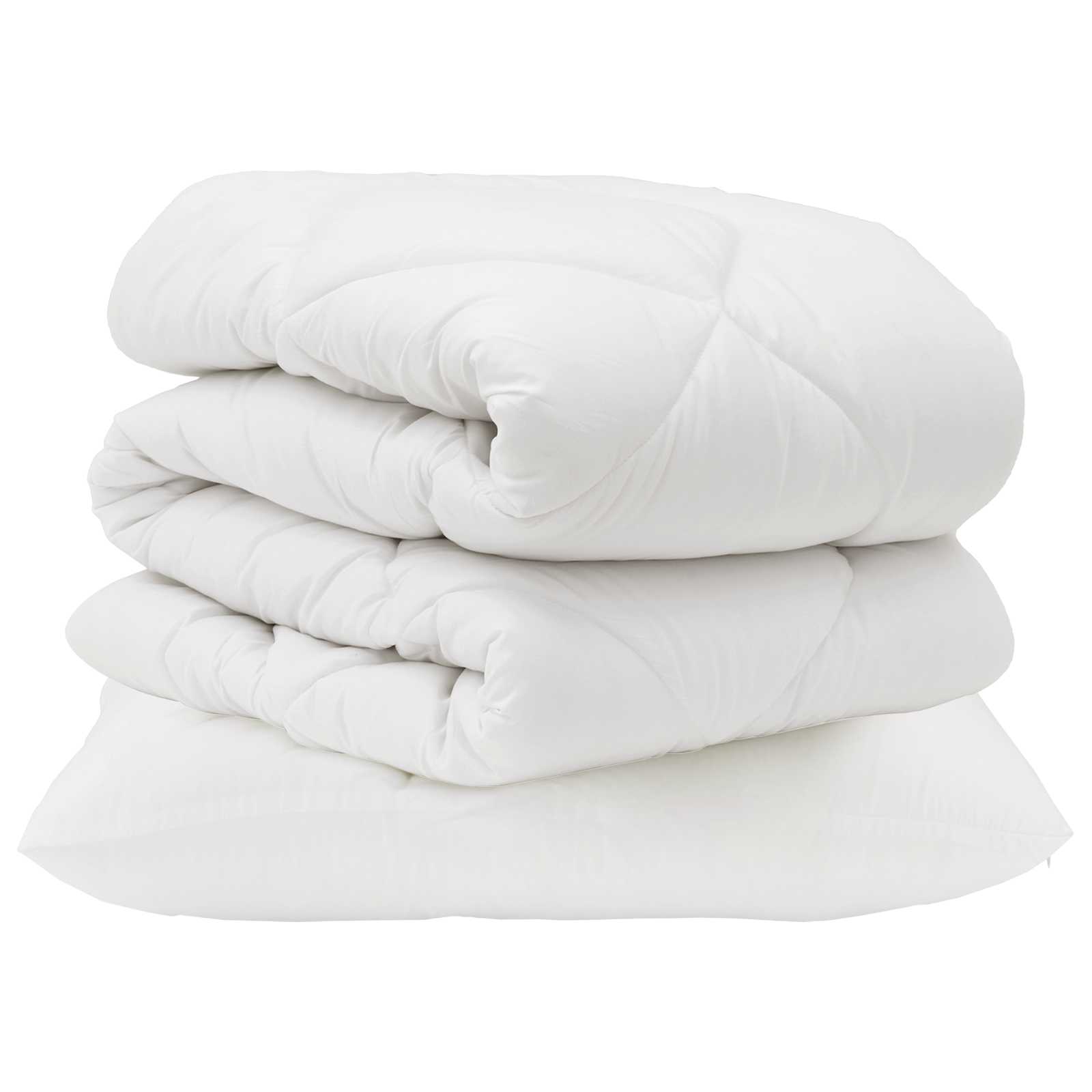 Dekbed Set met kussen 2 pcs Wit Microvezel is nu te koop bij PeponiXL, paradijselijk wonen!