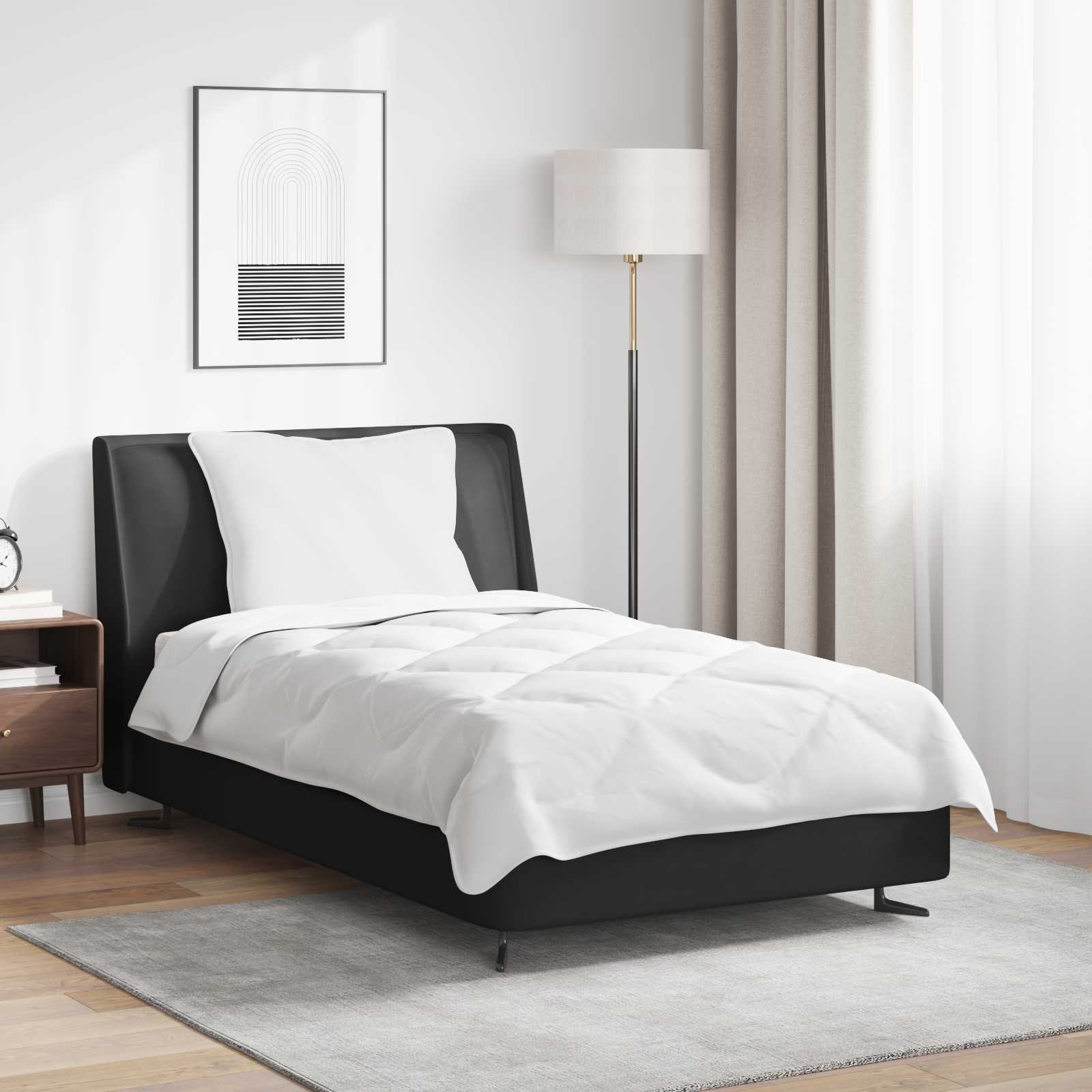 Dekbed Set met kussen 2 pcs Wit Microvezel is nu te koop bij PeponiXL, paradijselijk wonen!