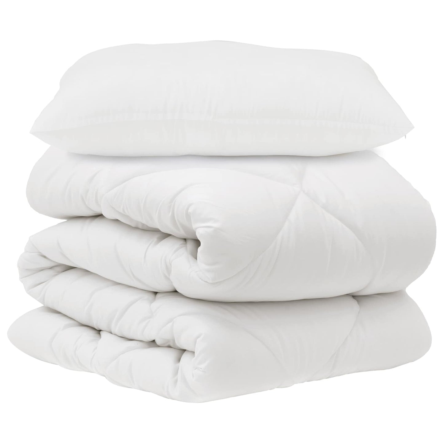 Dekbed Set met kussen 2 pcs Wit Microvezel is nu te koop bij PeponiXL, paradijselijk wonen!