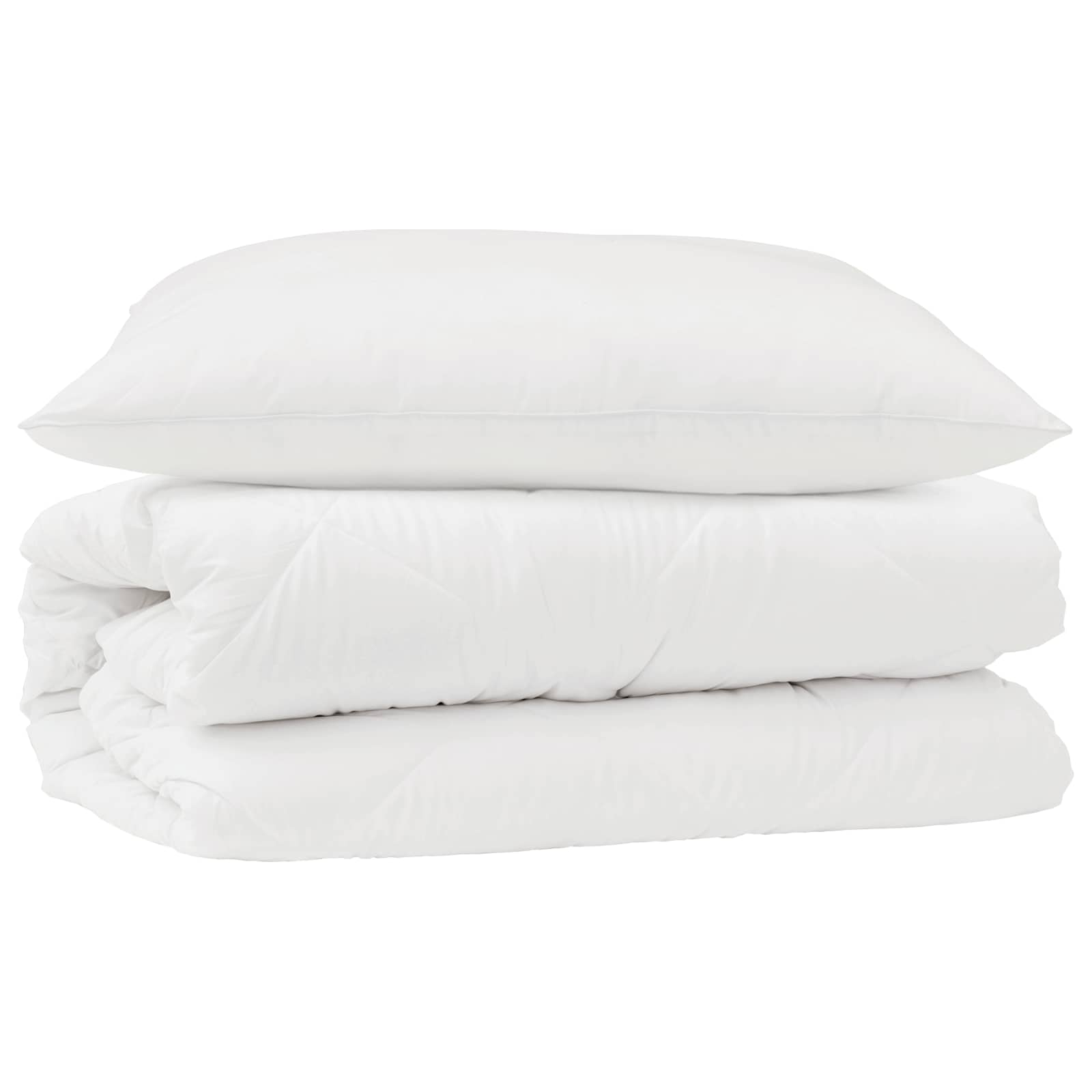 Dekbed Set met kussen 2 pcs Wit Microfibre is nu te koop bij PeponiXL, paradijselijk wonen!