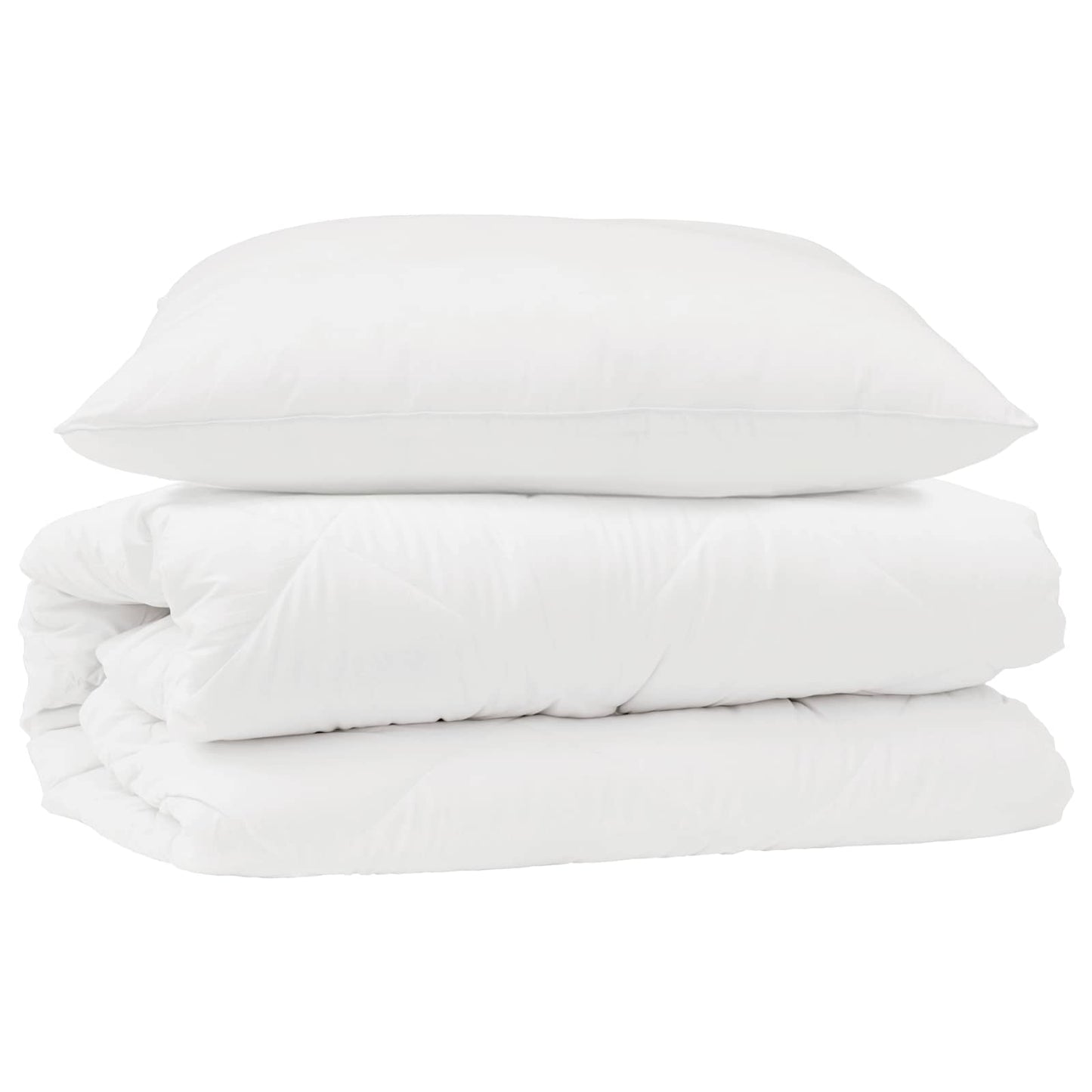 Dekbed Set met kussen 2 pcs Wit Microfibre is nu te koop bij PeponiXL, paradijselijk wonen!