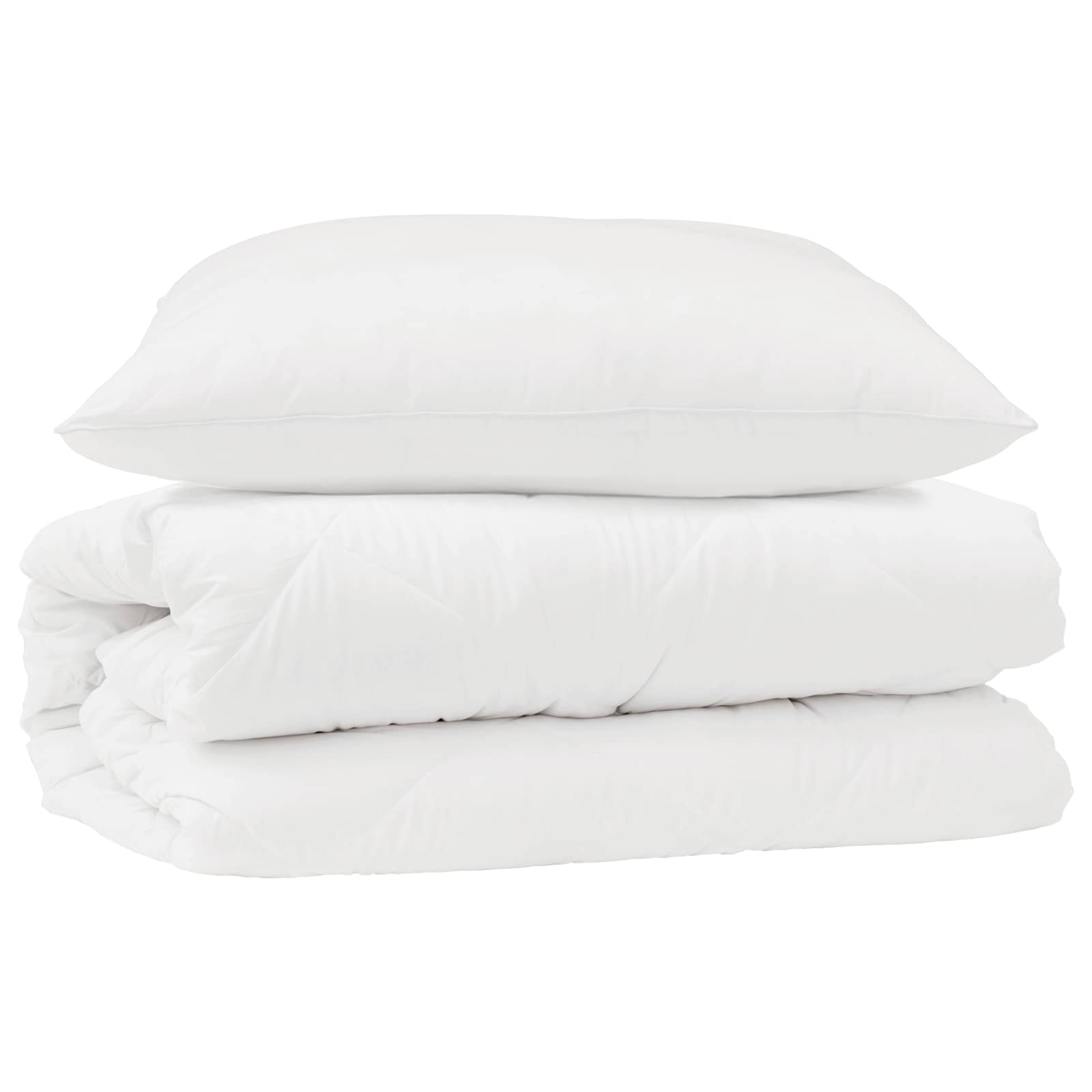Dekbed Set met kussen 2 pcs Wit Microfibre is nu te koop bij PeponiXL, paradijselijk wonen!