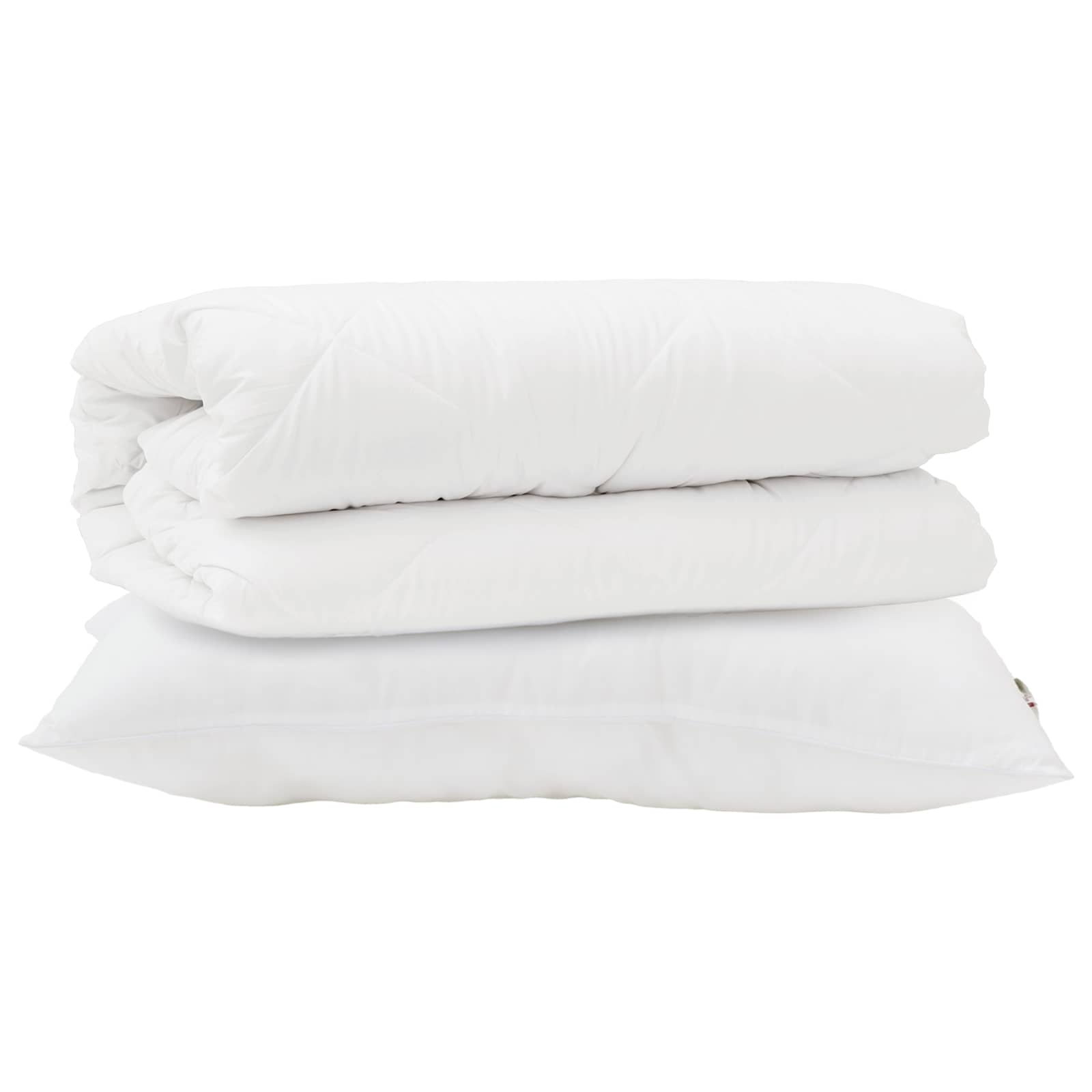 Dekbed Set met kussen 2 pcs Wit Microfibre is nu te koop bij PeponiXL, paradijselijk wonen!