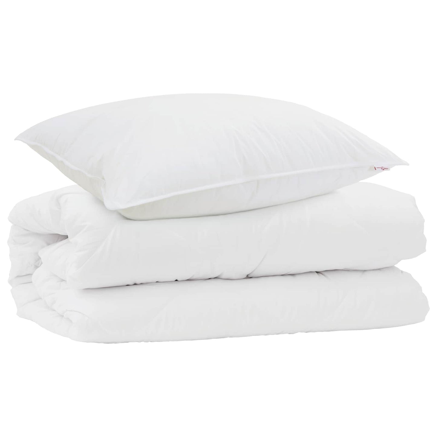 Dekbed Set met kussen 2 pcs Wit Microfibre is nu te koop bij PeponiXL, paradijselijk wonen!