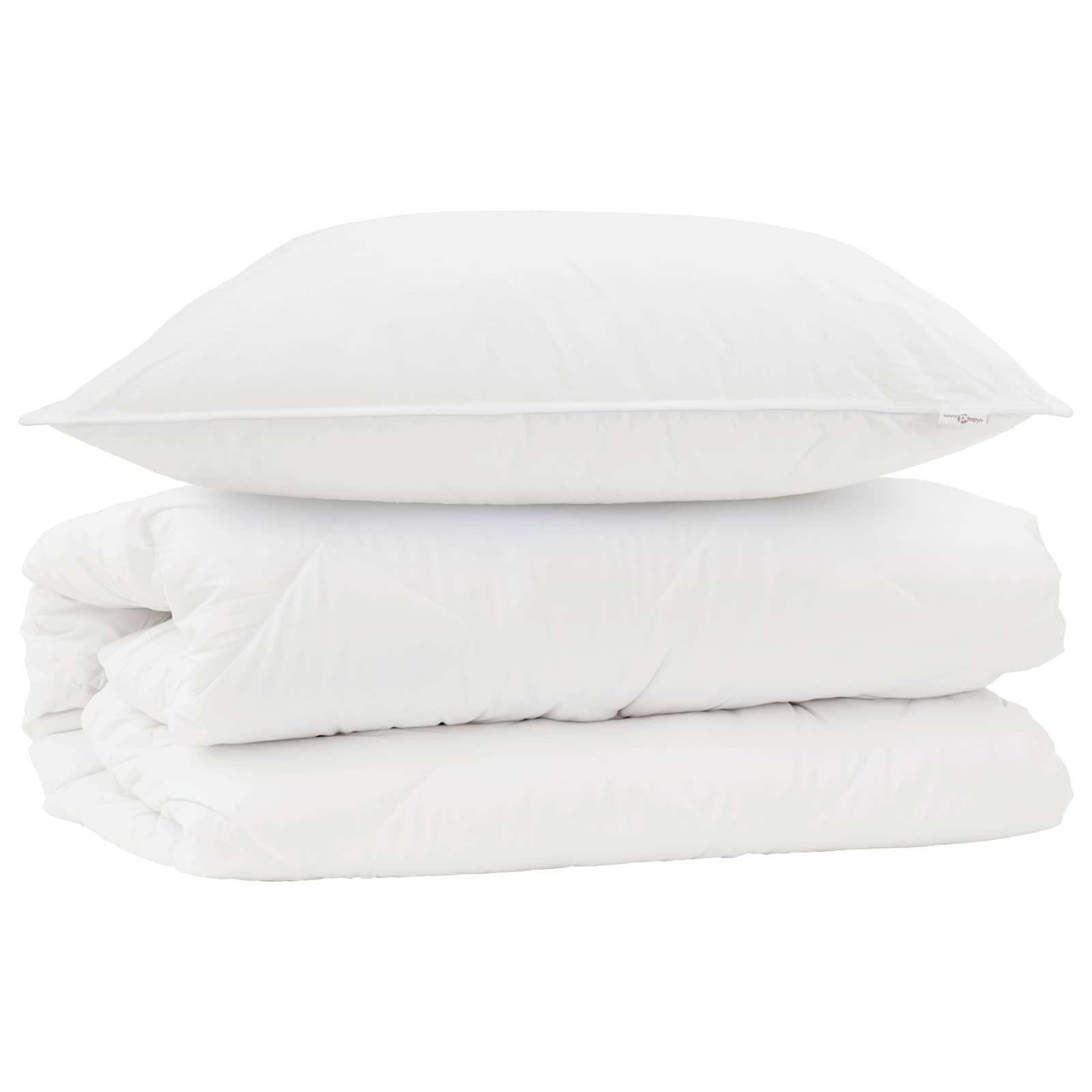 Dekbed Set met kussen 2 pcs Wit Microfibre is nu te koop bij PeponiXL, paradijselijk wonen!