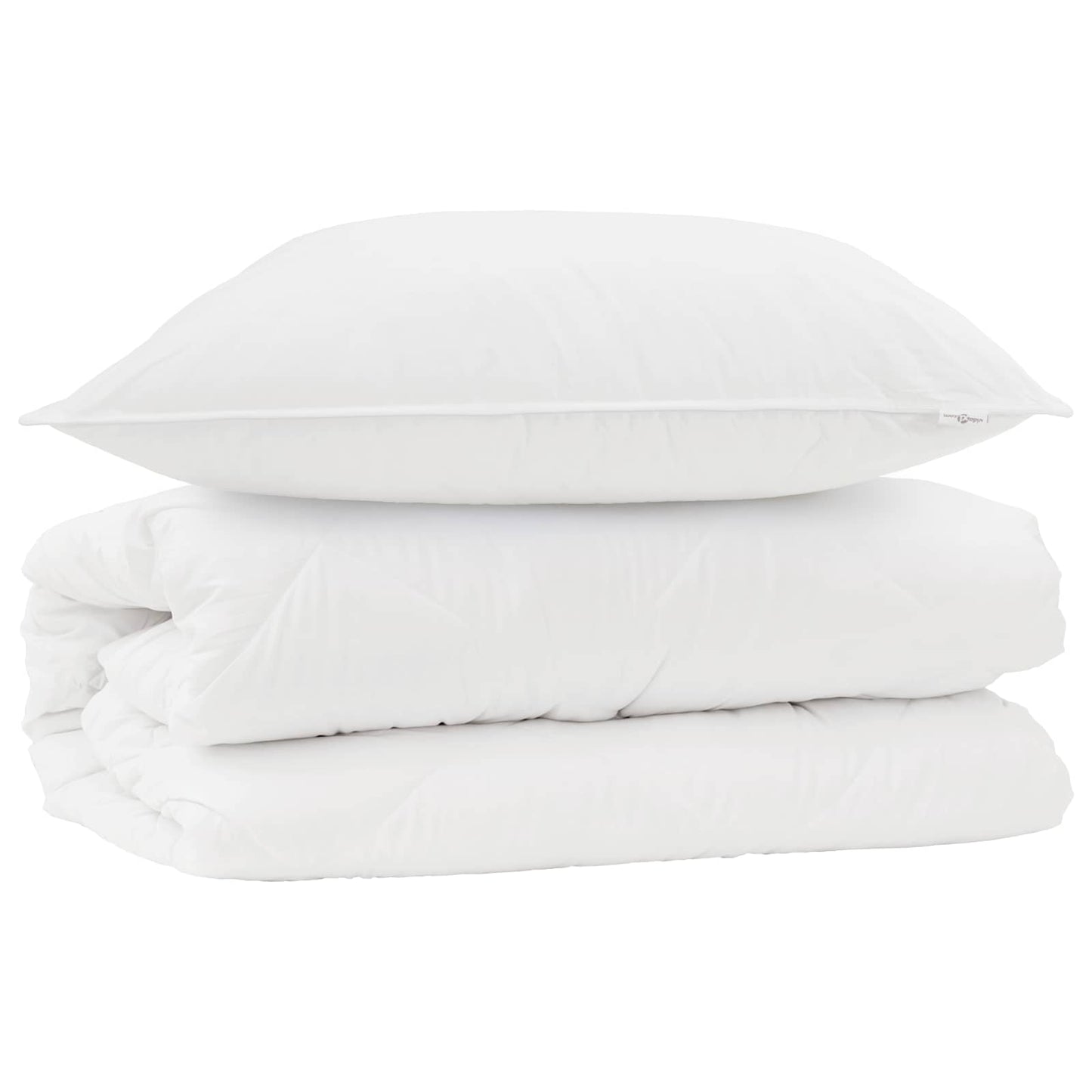 Dekbed Set met kussen 2 pcs Wit Microfibre is nu te koop bij PeponiXL, paradijselijk wonen!
