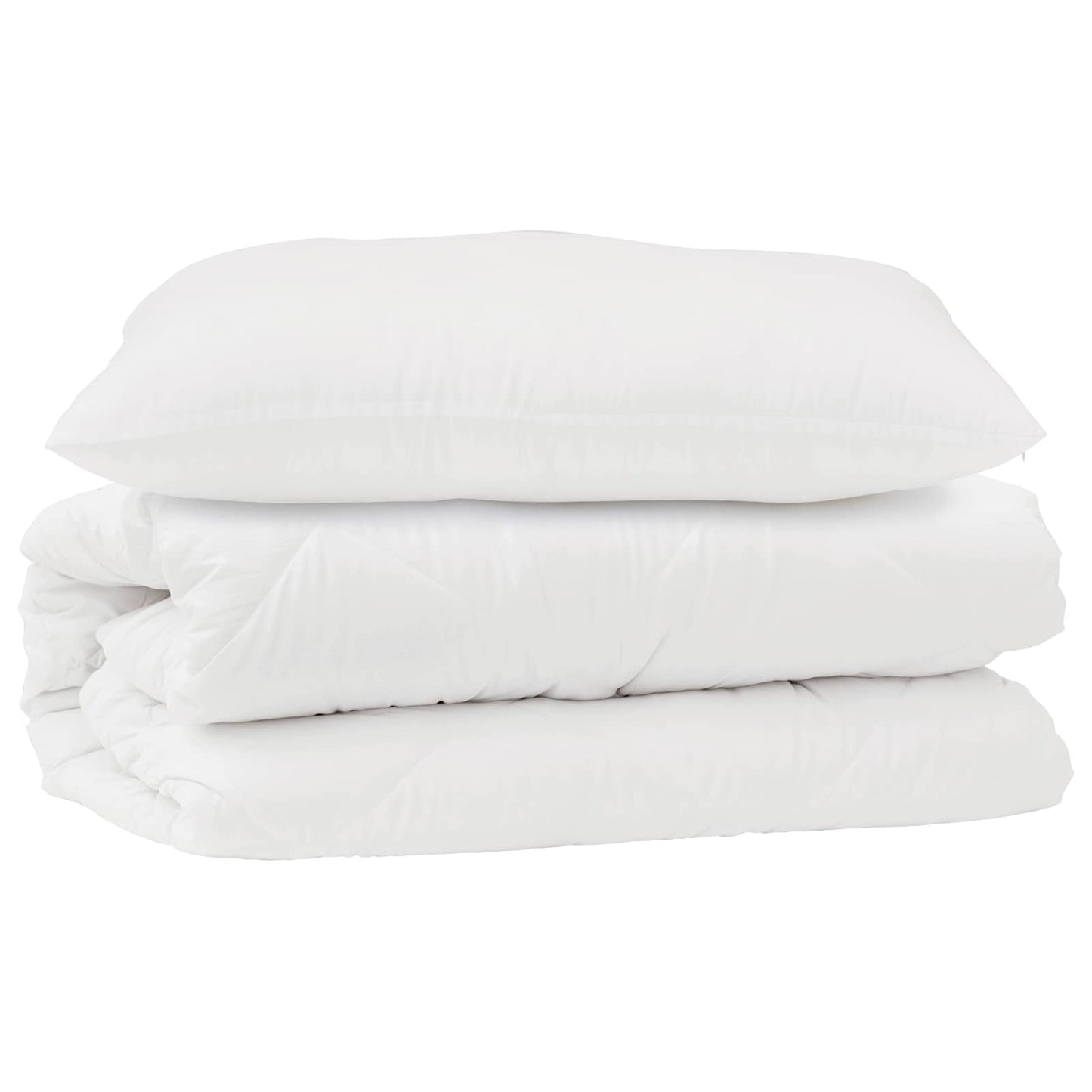 Dekbed Set met kussen 2 pcs Wit Microfibre is nu te koop bij PeponiXL, paradijselijk wonen!