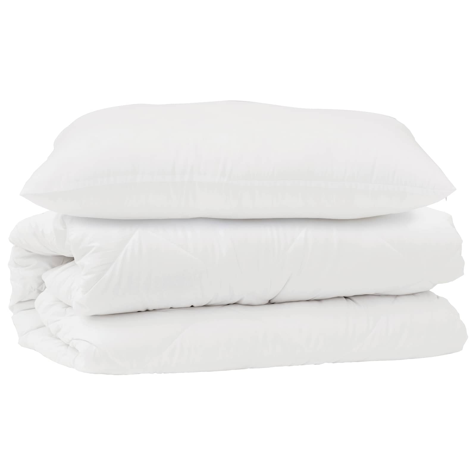 Dekbed Set met kussen 2 pcs Wit Microfibre is nu te koop bij PeponiXL, paradijselijk wonen!