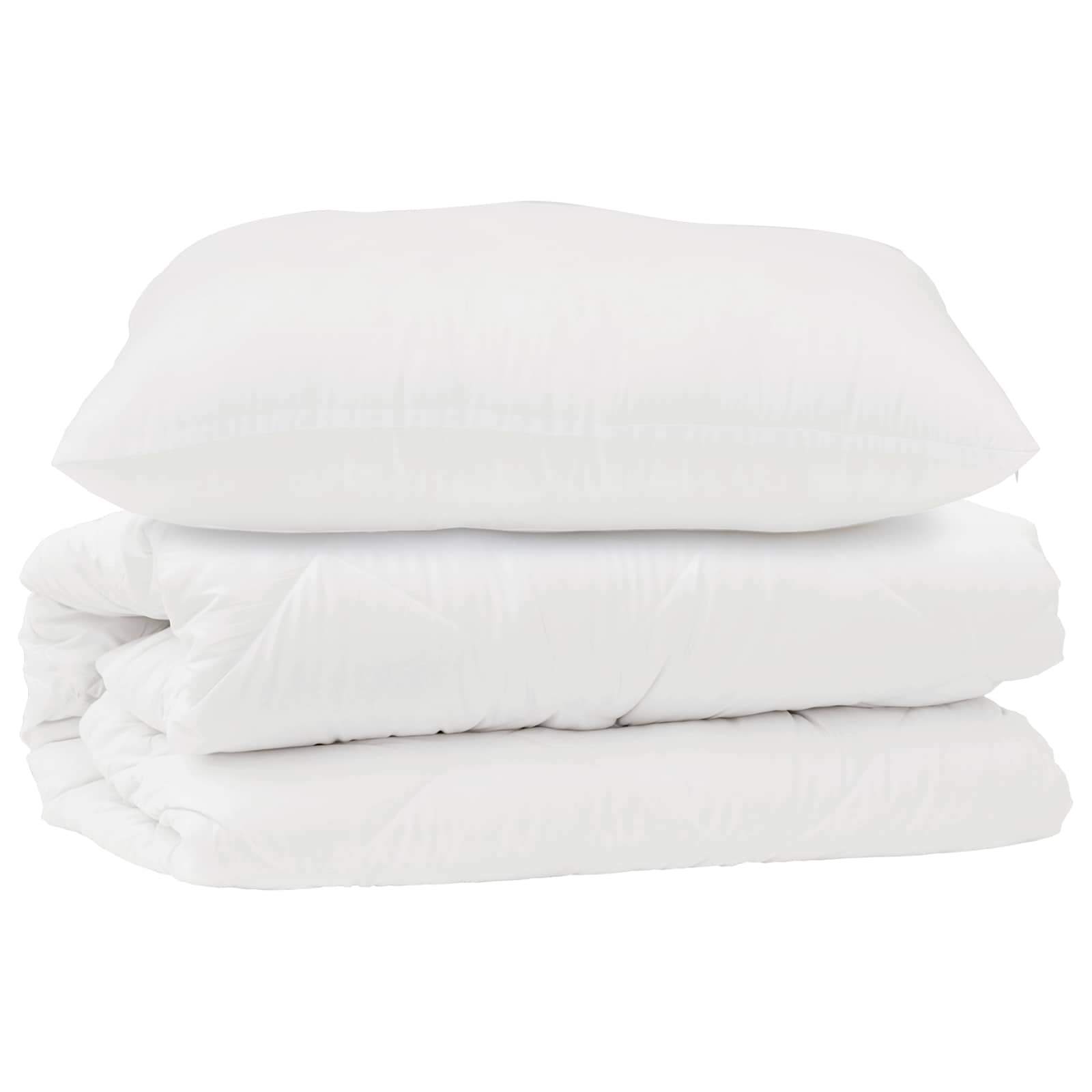 Dekbed Set met kussen 2 pcs Wit Microfibre is nu te koop bij PeponiXL, paradijselijk wonen!