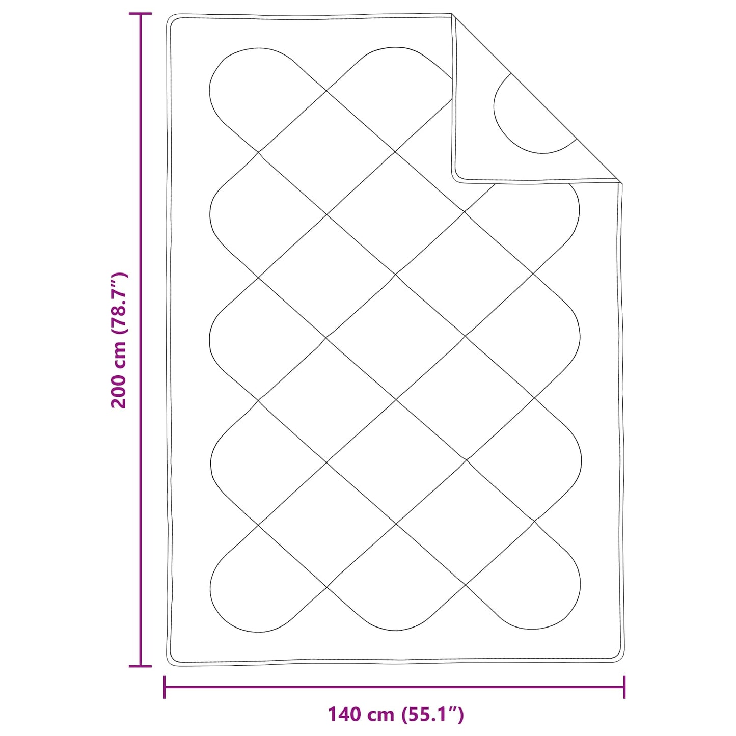 Dekbed Set met kussen 2 pcs Wit Microfibre is nu te koop bij PeponiXL, paradijselijk wonen!
