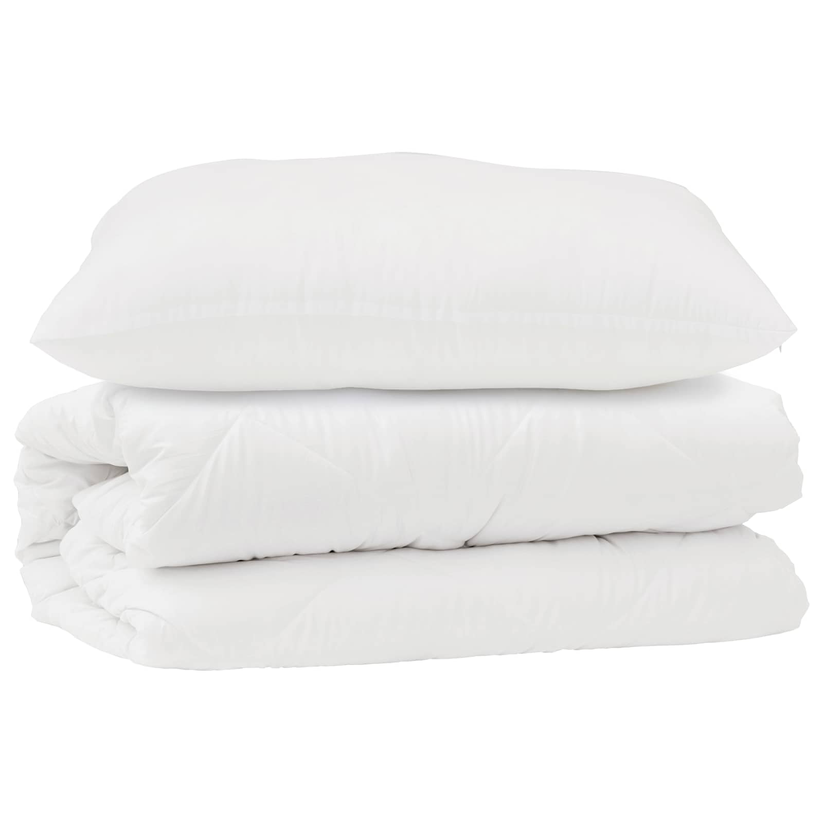Dekbed Set met kussen 2 pcs Wit Microfibre is nu te koop bij PeponiXL, paradijselijk wonen!