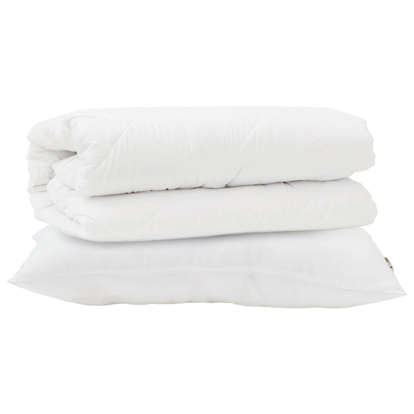 Dekbed Set met kussen 2 pcs Wit Microfibre is nu te koop bij PeponiXL, paradijselijk wonen!