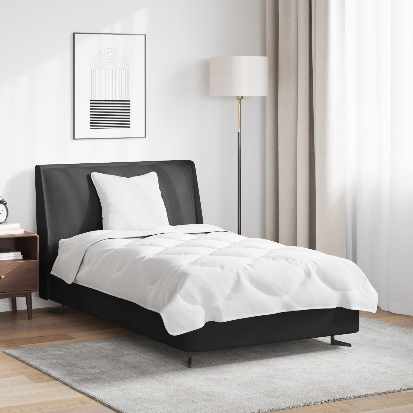 Dekbed Set met kussen 2 pcs Wit Microfibre is nu te koop bij PeponiXL, paradijselijk wonen!