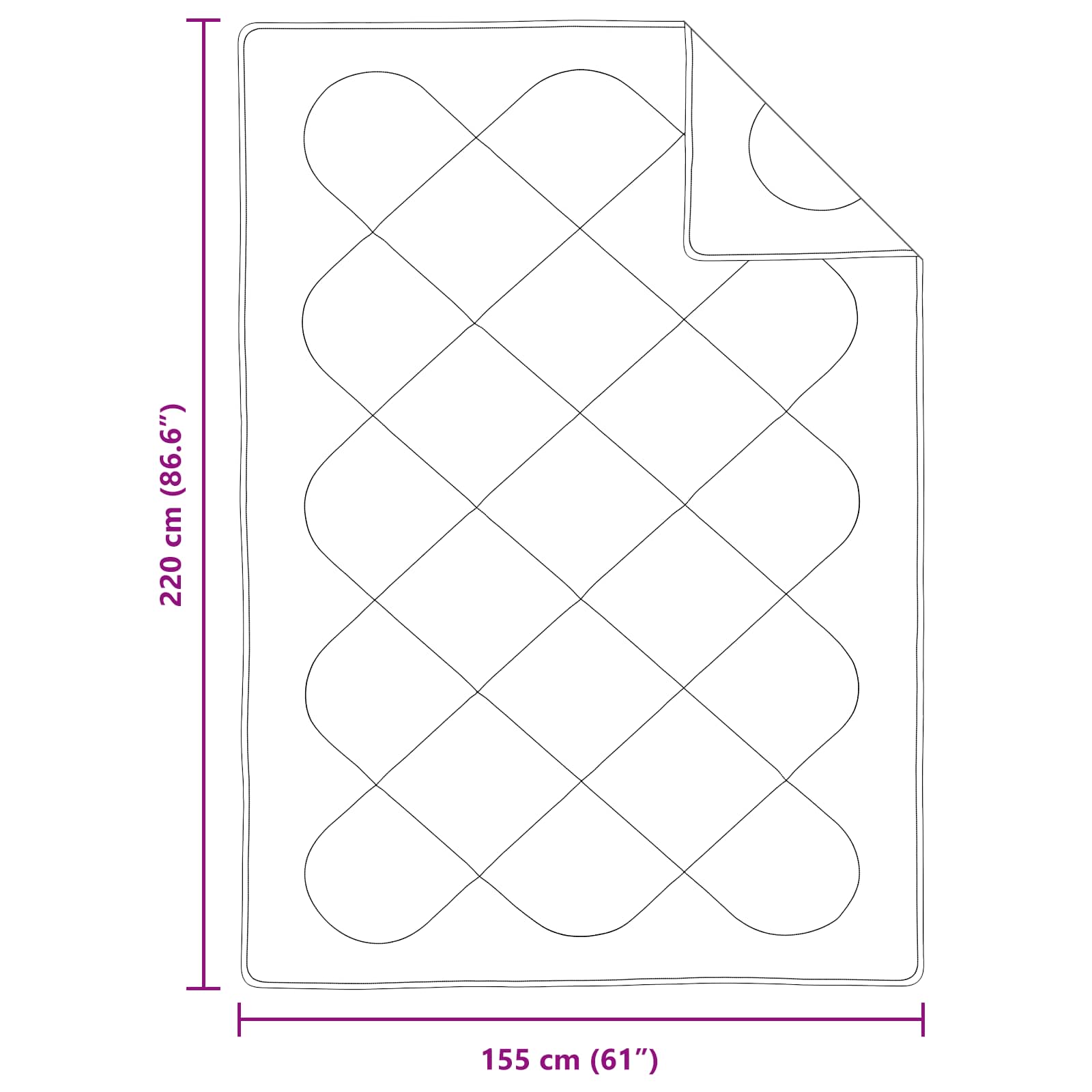 Dekbed Set met kussen 2 pcs Wit Microfibre is nu te koop bij PeponiXL, paradijselijk wonen!