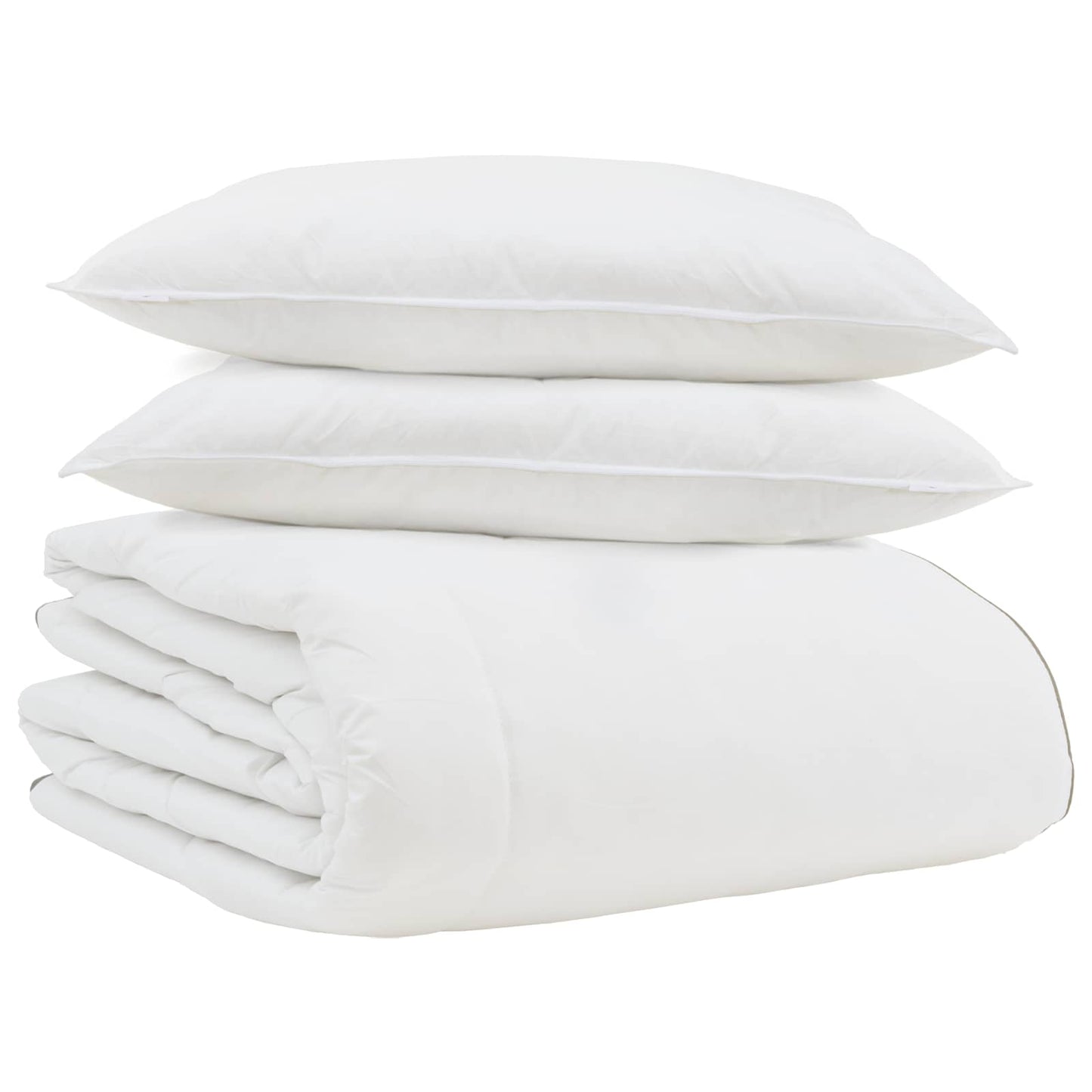 Winter Dekbed met kussen 3 pcs Wit Donsveertjes is nu te koop bij PeponiXL, paradijselijk wonen!