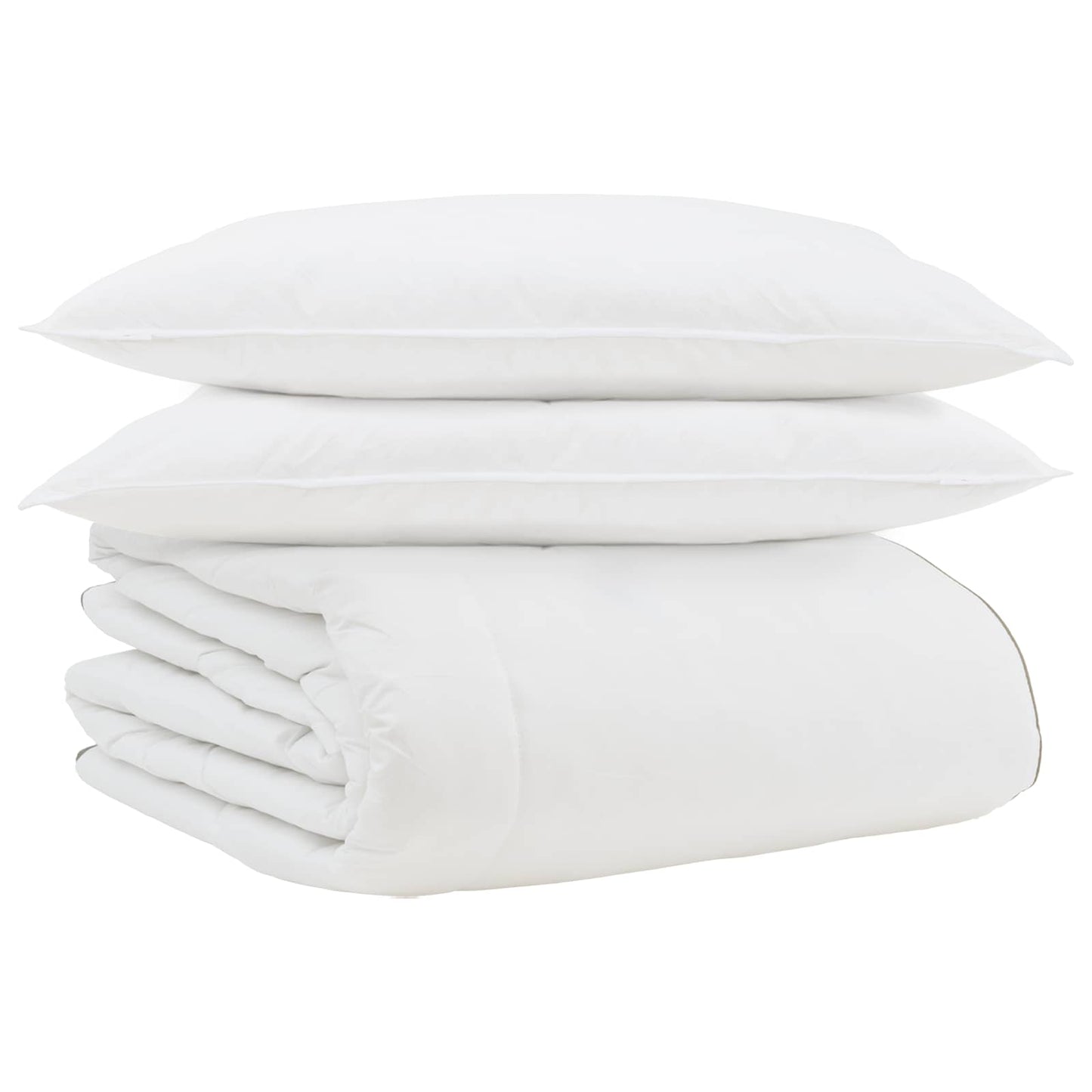 Winter Dekbed met kussen 3 pcs Wit Donsveertjes is nu te koop bij PeponiXL, paradijselijk wonen!