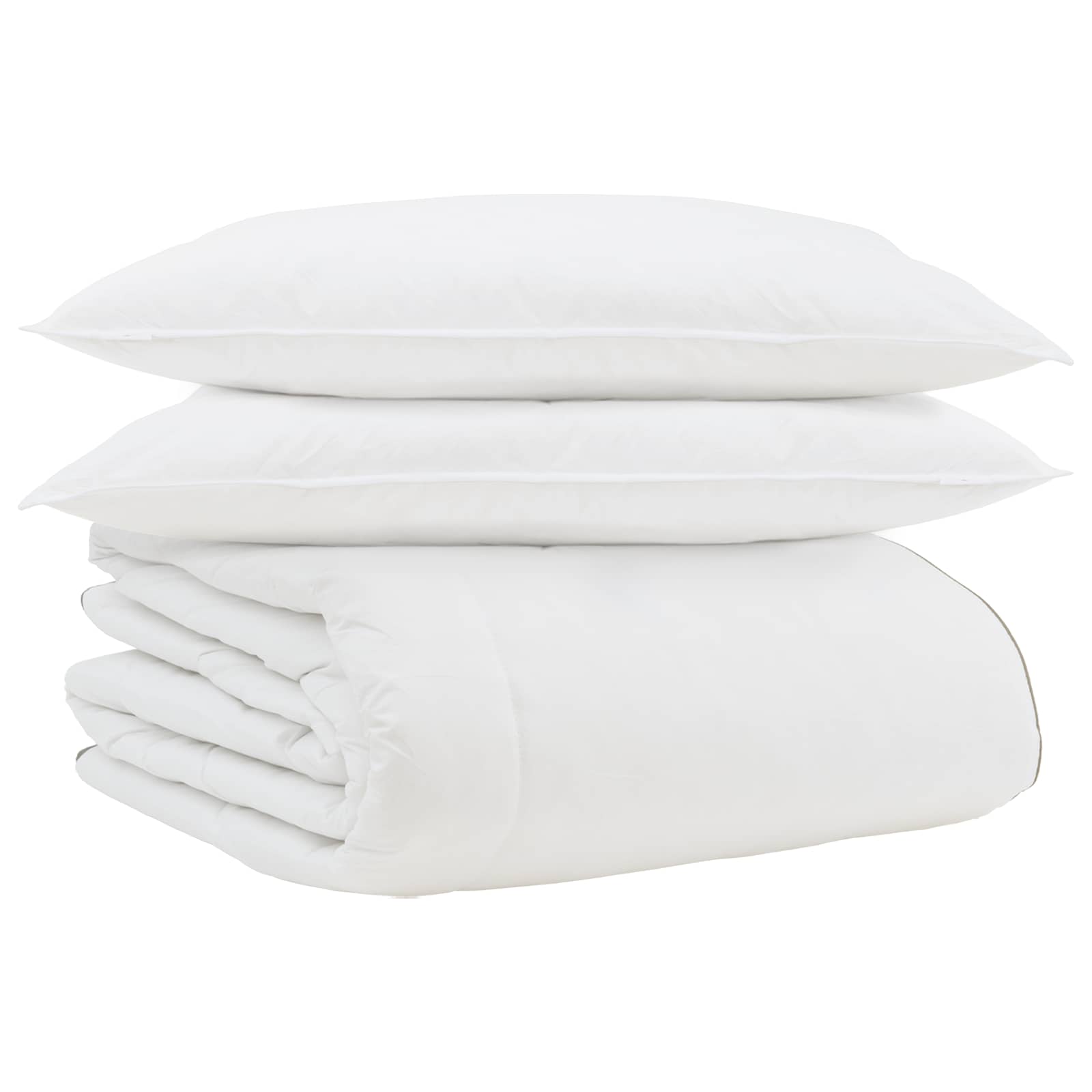 Winter Dekbed met kussen 3 pcs Wit Donsveertjes is nu te koop bij PeponiXL, paradijselijk wonen!