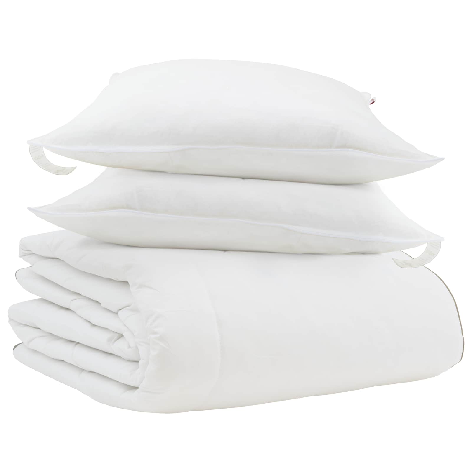 Winter Dekbed met kussen 3 pcs Wit Donsveertjes is nu te koop bij PeponiXL, paradijselijk wonen!
