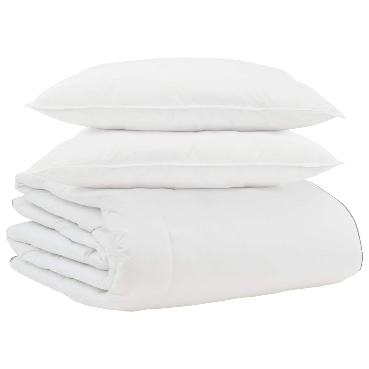 Winter Dekbed met kussen 3 pcs Wit Donsveertjes is nu te koop bij PeponiXL, paradijselijk wonen!
