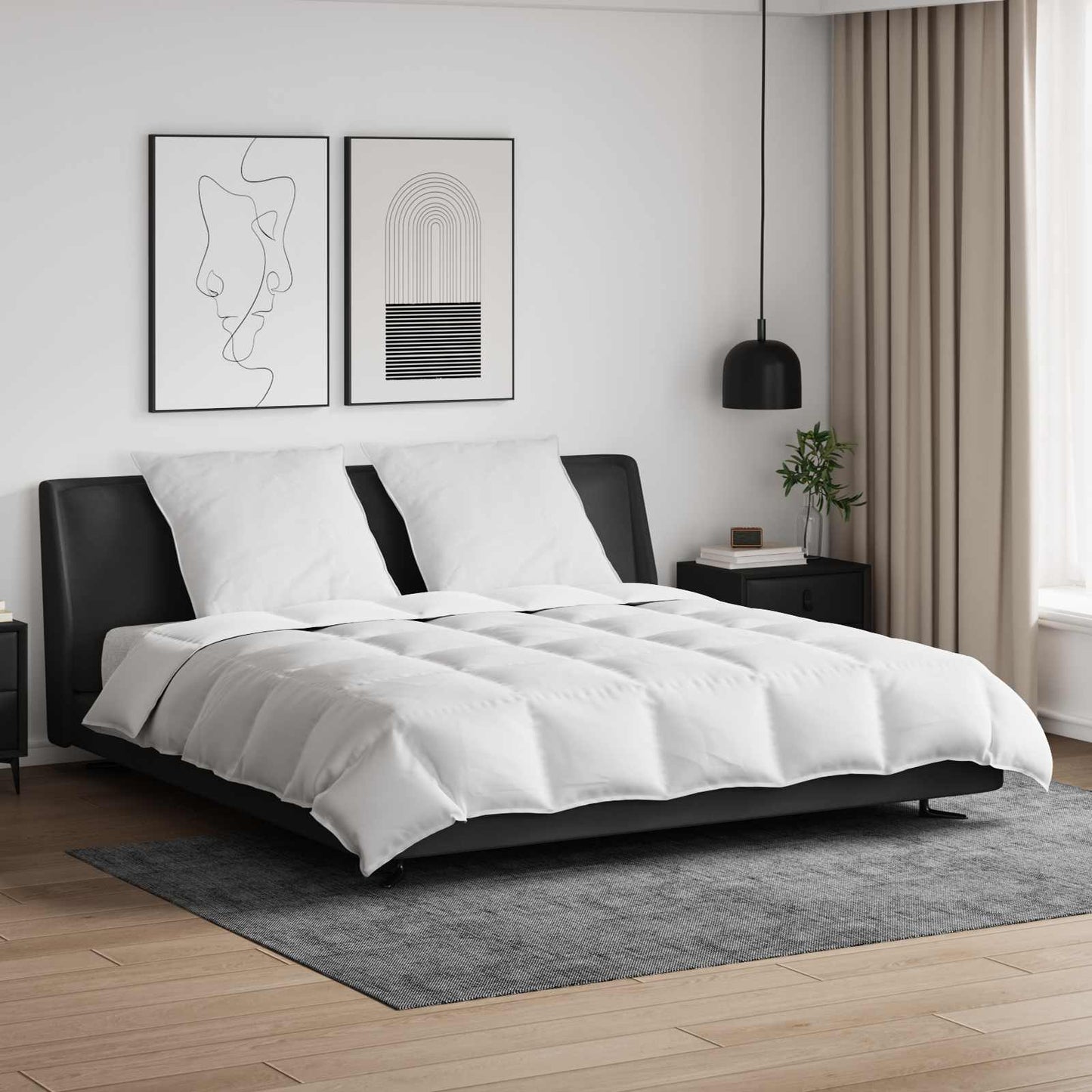 Dekbed Set met kussen 3 pcs Wit Donsveertjes is nu te koop bij PeponiXL, paradijselijk wonen!