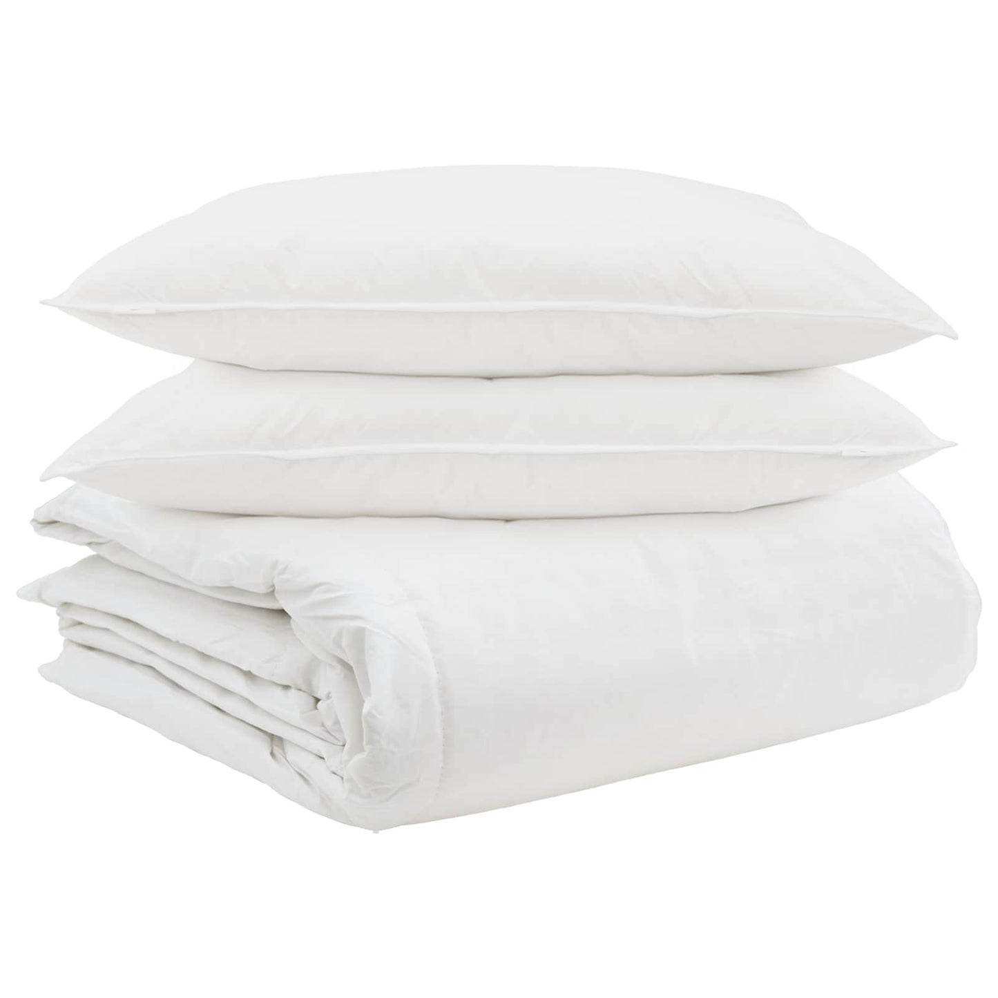 Dekbed Set met kussen 3 pcs Wit Donsveertjes is nu te koop bij PeponiXL, paradijselijk wonen!