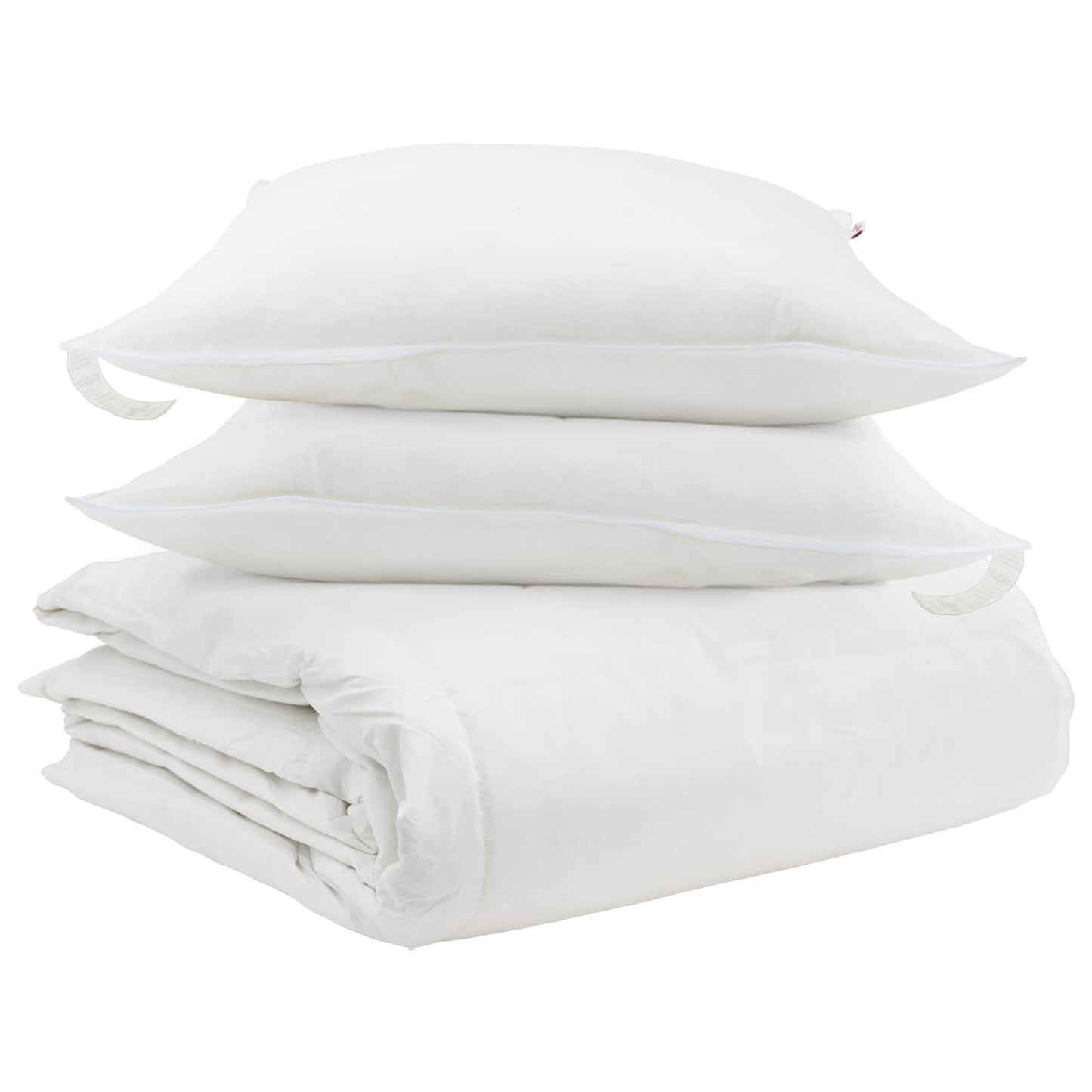 Dekbed Set met kussen 3 pcs Wit Donsveertjes is nu te koop bij PeponiXL, paradijselijk wonen!