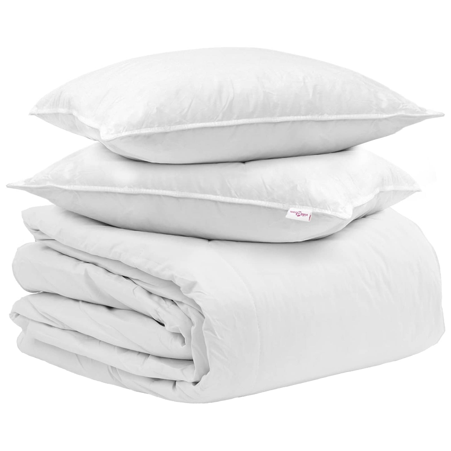 Dekbed Set met kussen 3 pcs Wit Donsveertjes is nu te koop bij PeponiXL, paradijselijk wonen!