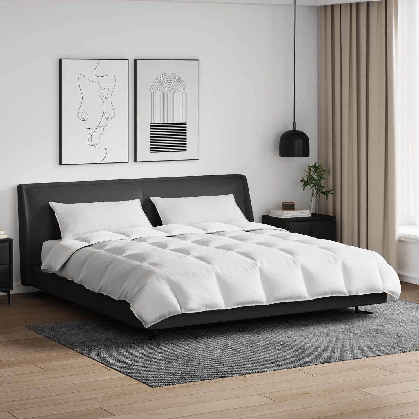 Dekbed Set met kussen 3 pcs Wit Donsveertjes is nu te koop bij PeponiXL, paradijselijk wonen!