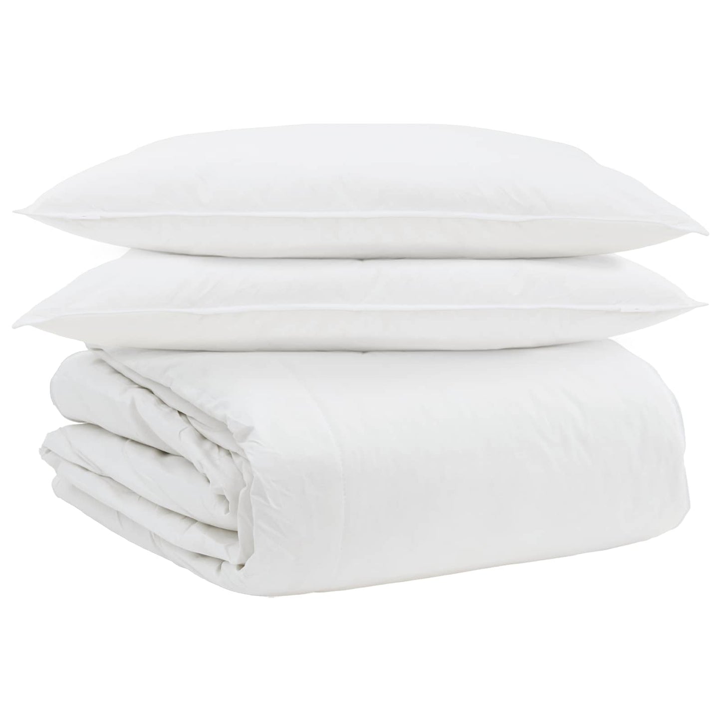 Dekbed Set met kussen 3 pcs Wit Donsveertjes is nu te koop bij PeponiXL, paradijselijk wonen!