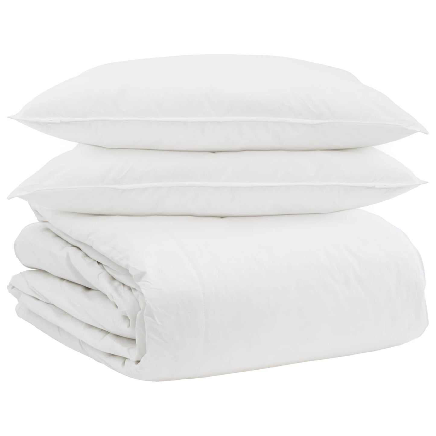 Dekbed Set met kussen 3 pcs Wit Donsveertjes is nu te koop bij PeponiXL, paradijselijk wonen!