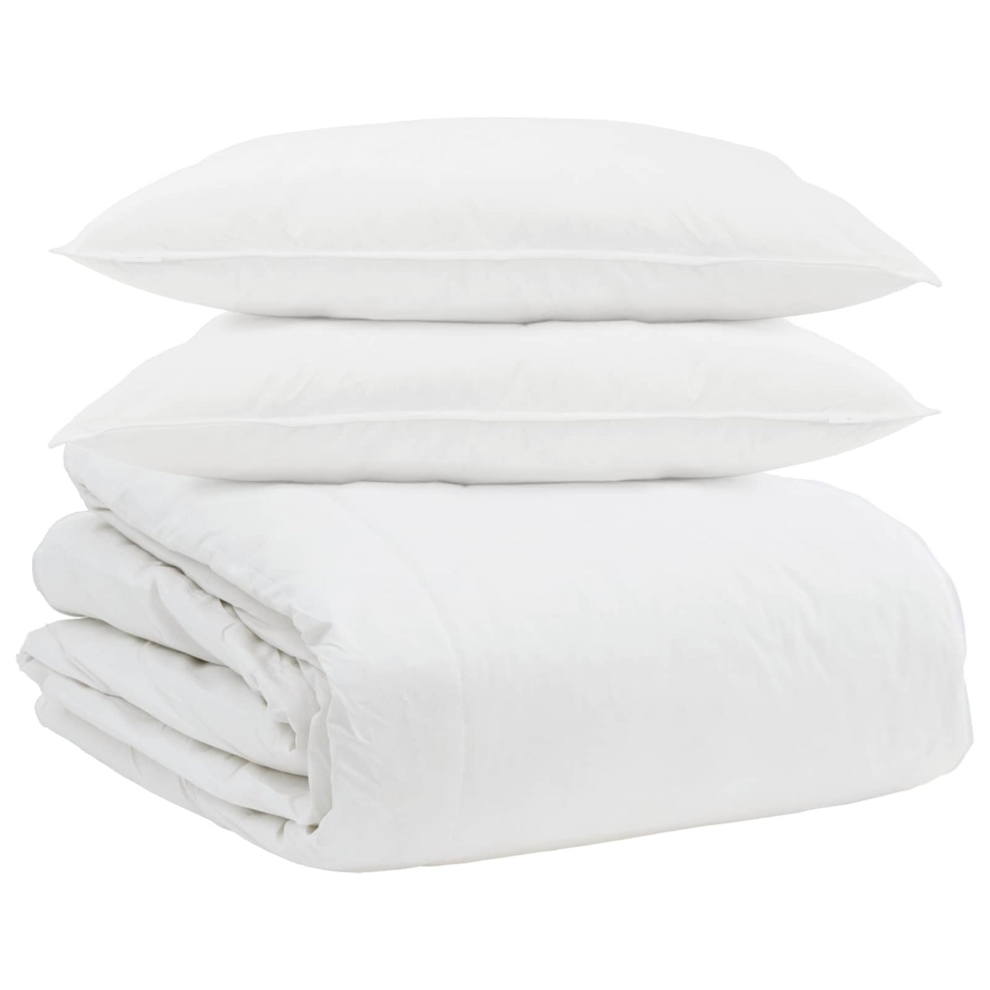 Dekbed Set met kussen 3 pcs Wit Donsveertjes is nu te koop bij PeponiXL, paradijselijk wonen!